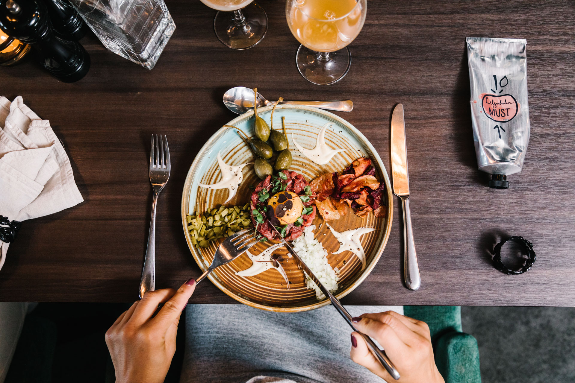 Main course at Skara Konsthotell