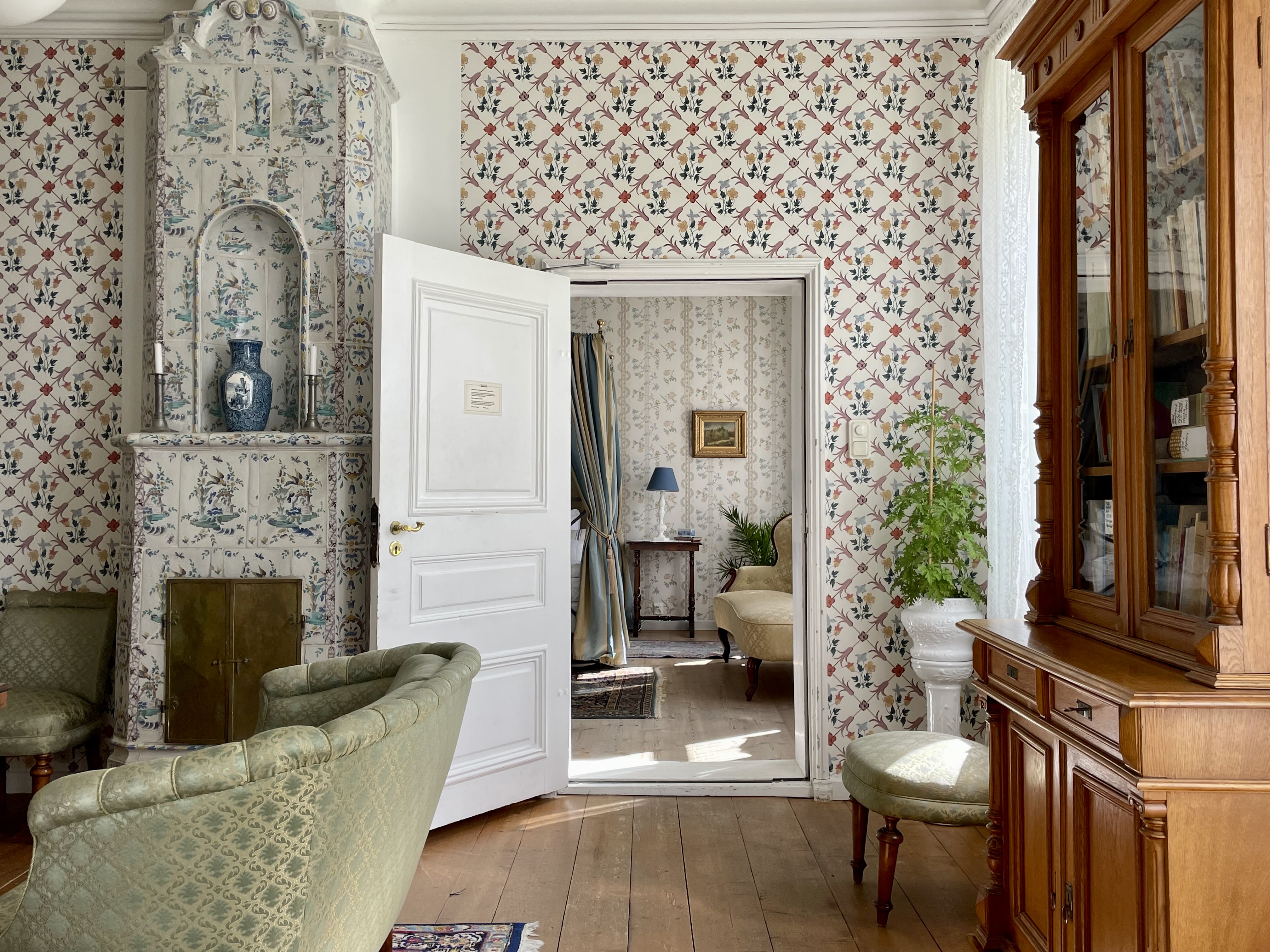 A double bedroom at Nääs Slott