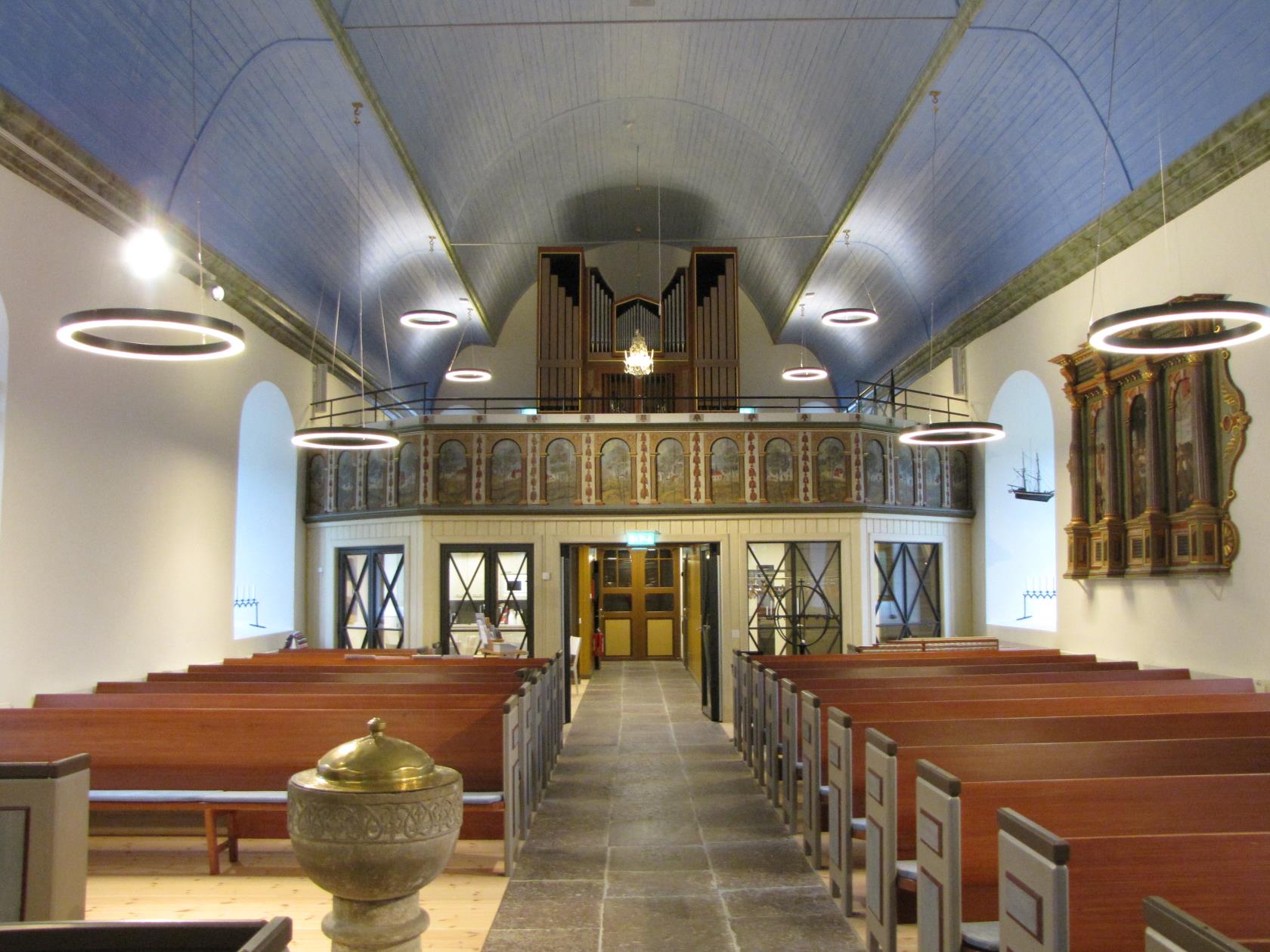 Interior from Hjärtum's church.