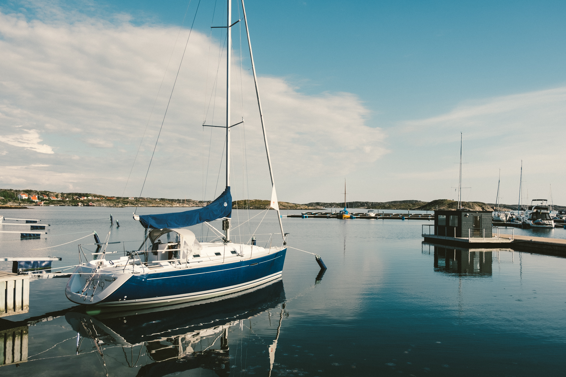A beautiful view over the harbour at Hotel Strana