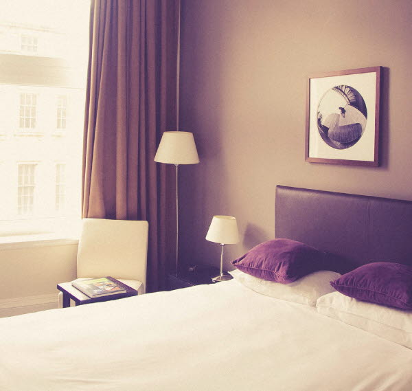 A hotel room at Hotell Gustaf