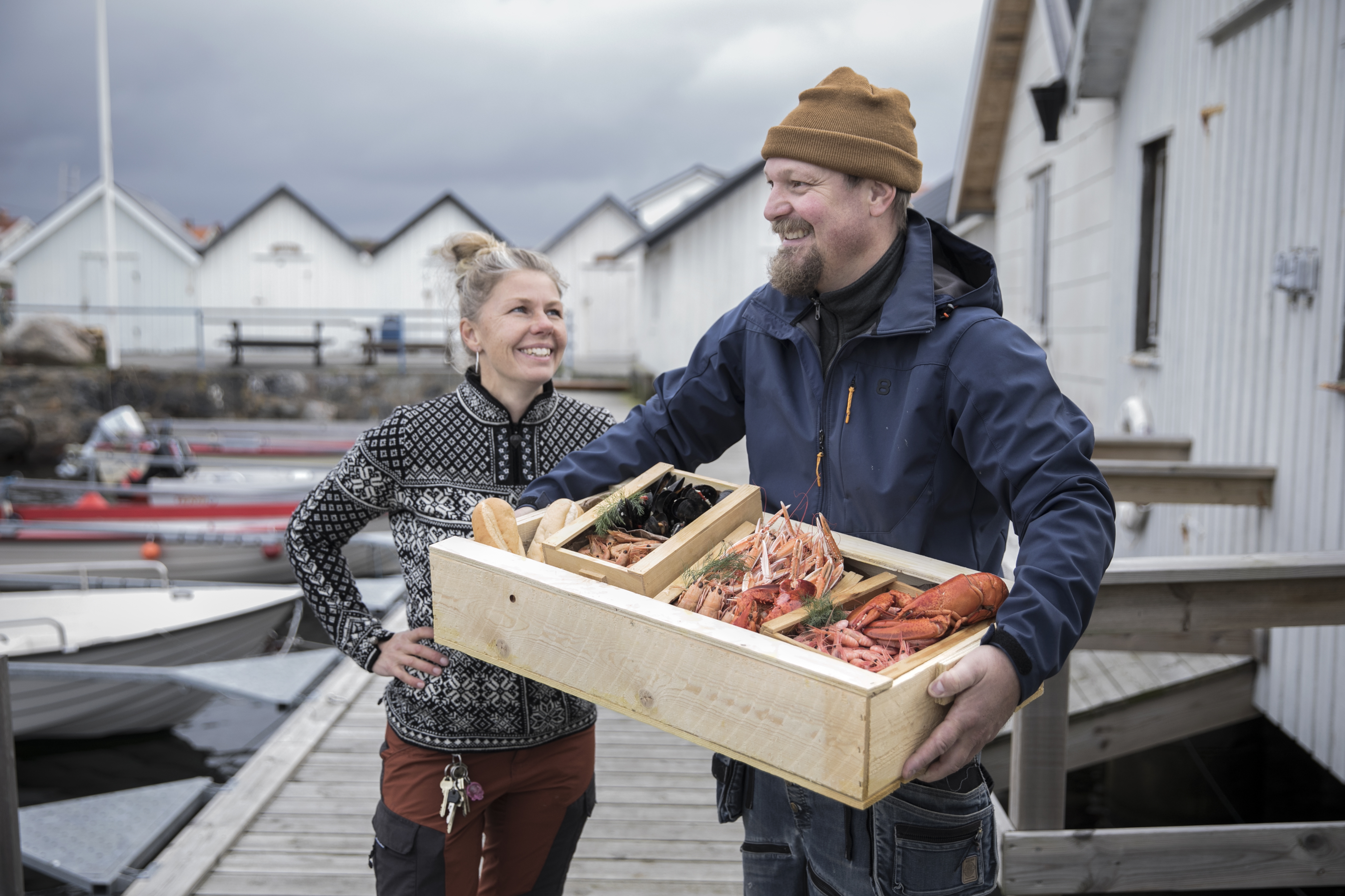 People enjoying Kajkanten Vrångö