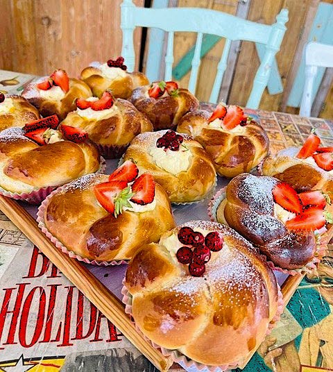Delicious pastries at Nössemark Camping, Café, Guest Harbor & Cabins
