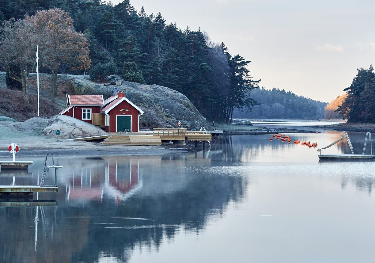 Water next to Lagunen Camping.