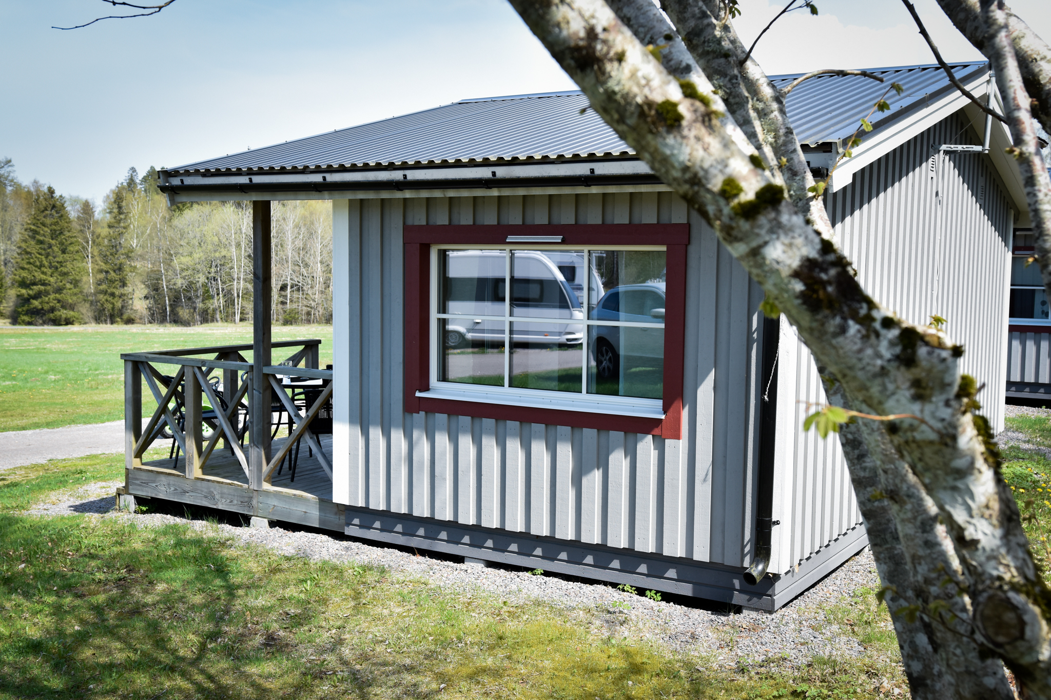 A cabin at Stenrösets Camping
