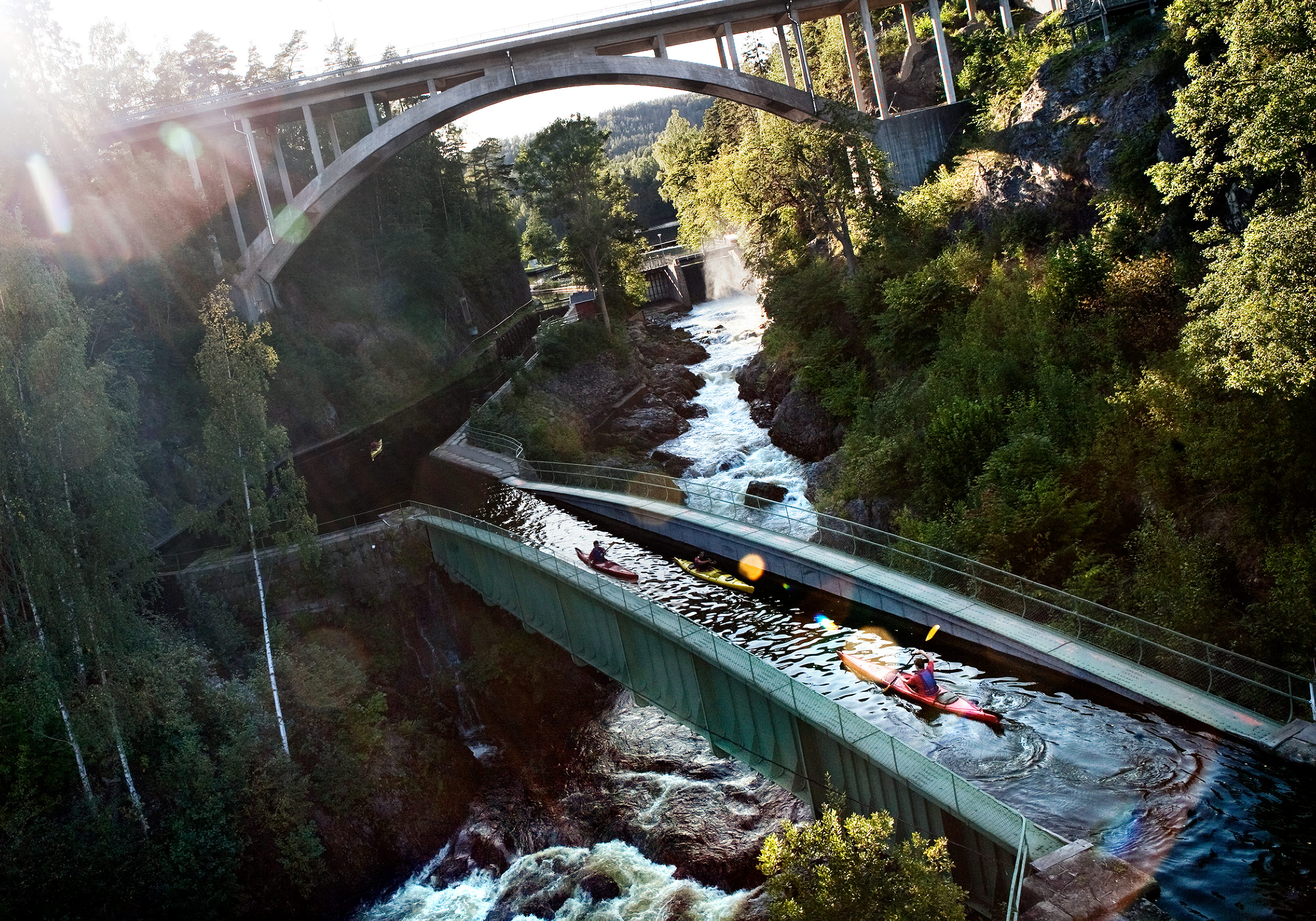 Dalsland Canal and aqueduct