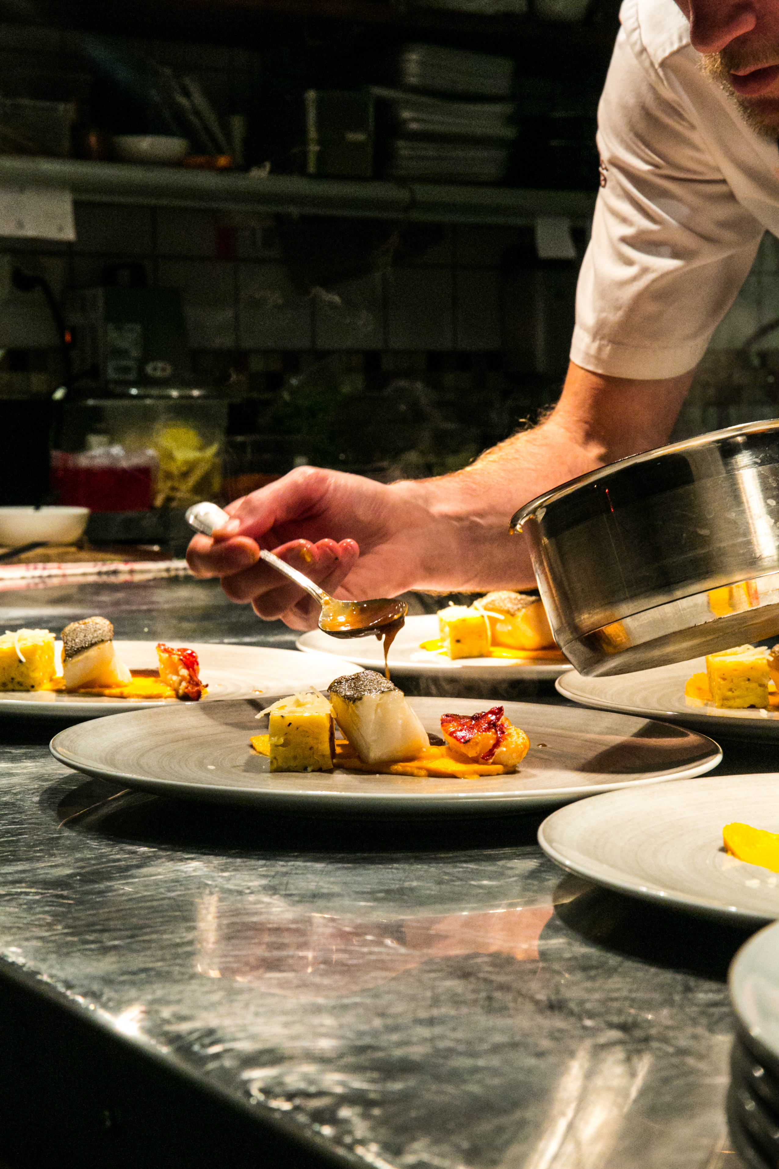 Cooked lobster dinner 