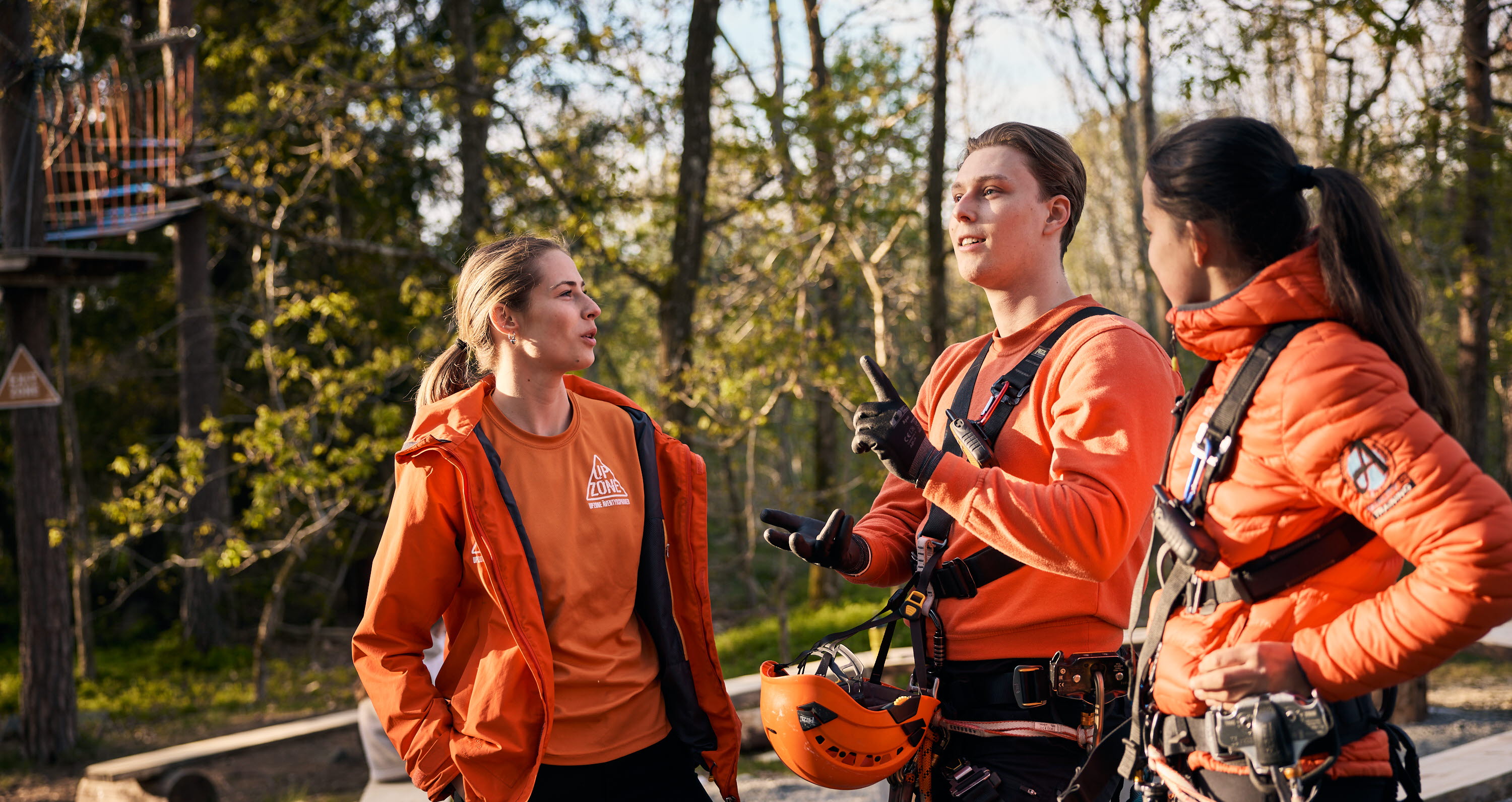 Players on a golf course.