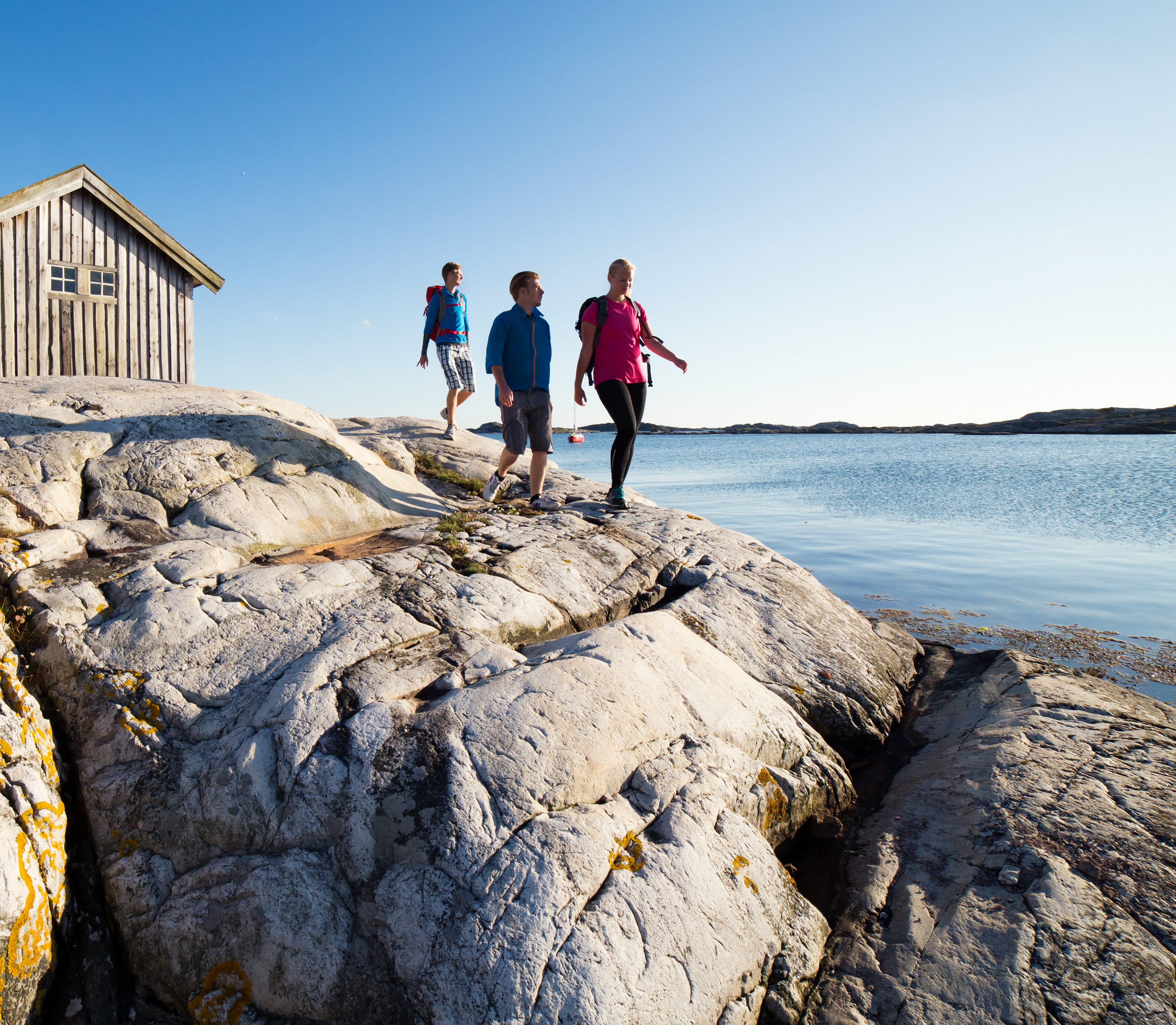 Walking along the sea