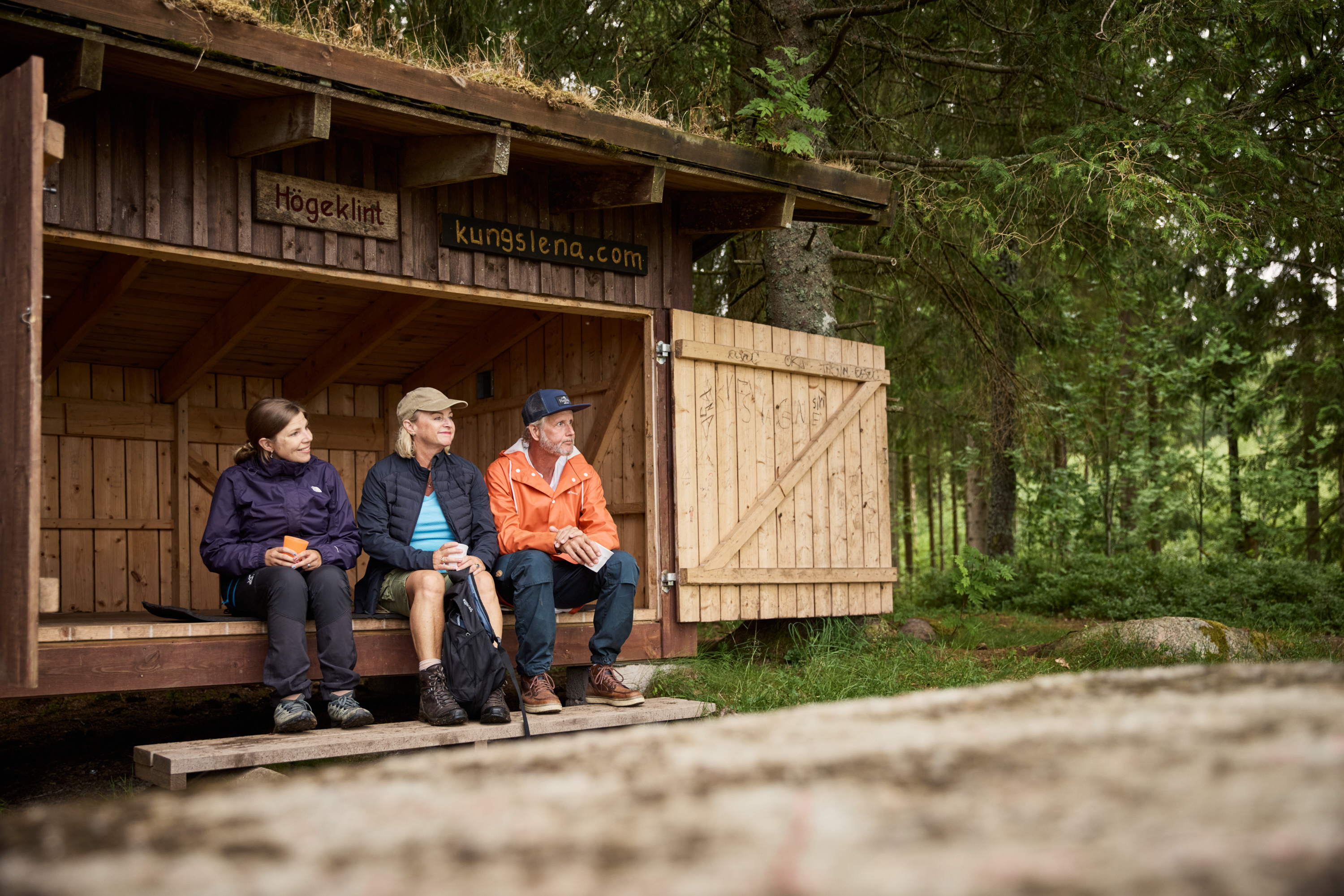 People recovering at a shelter.