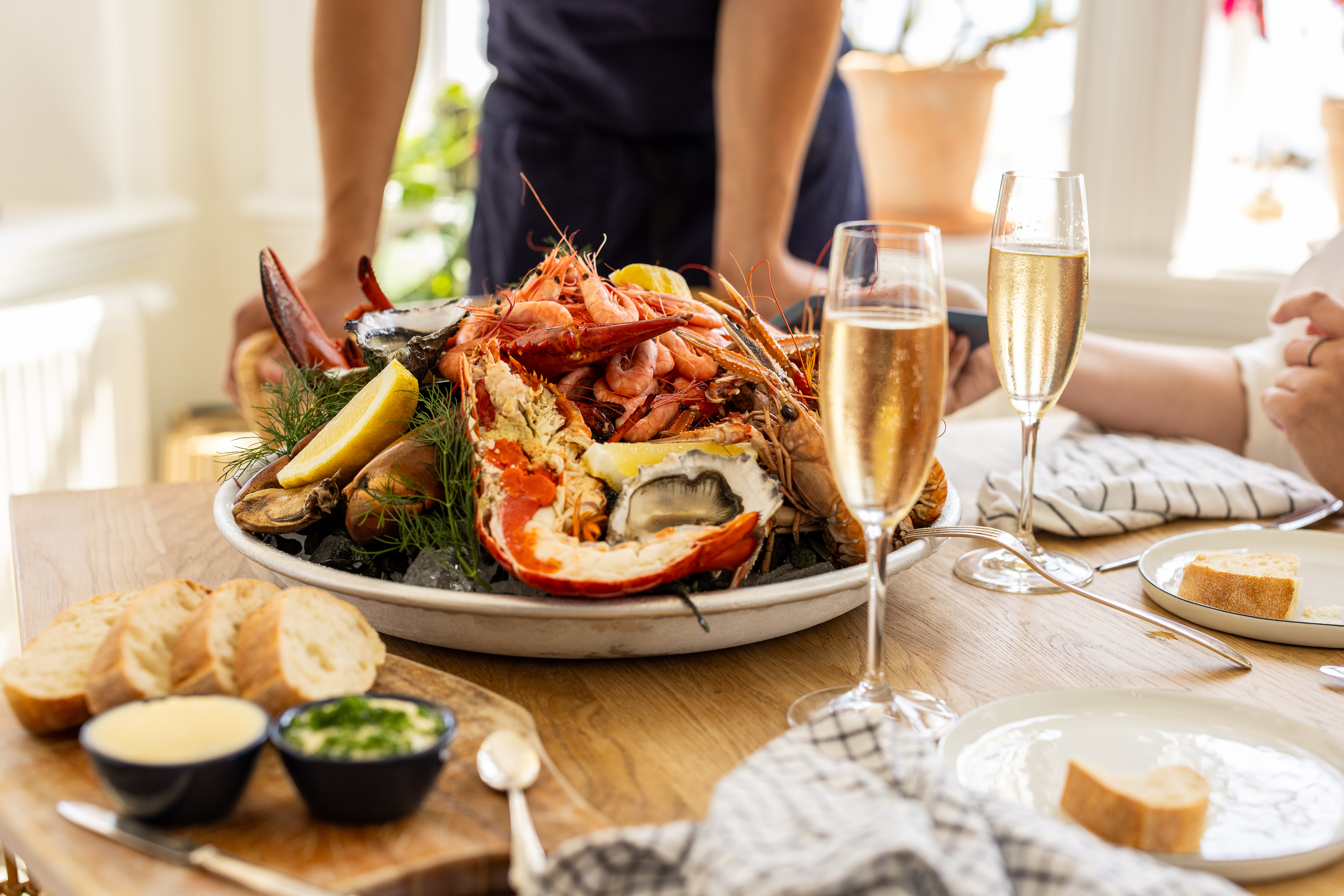 Seafood served at Hotel Strana.