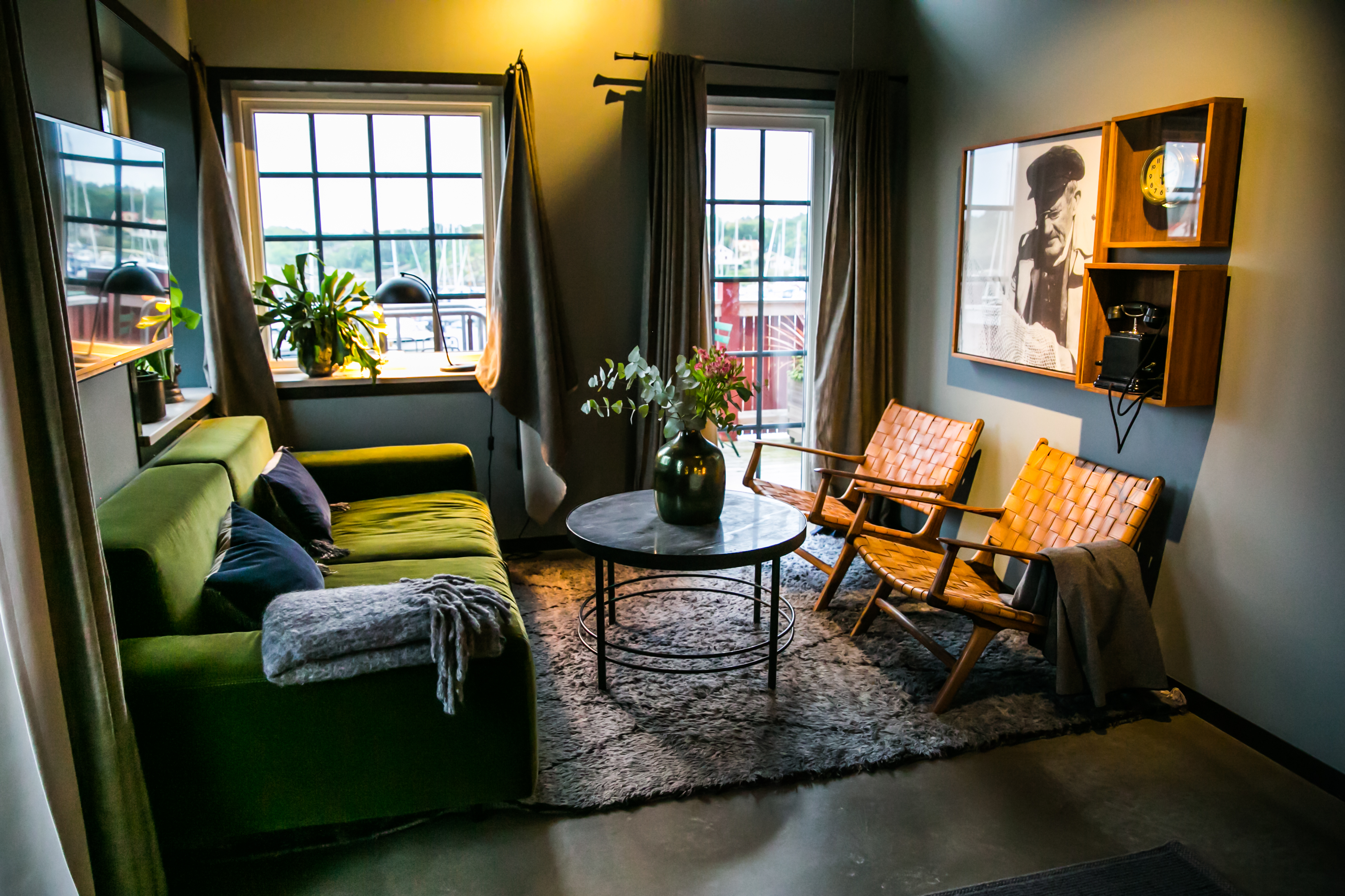 Hotel room at Slipens Hotel in Fiskebäckskil