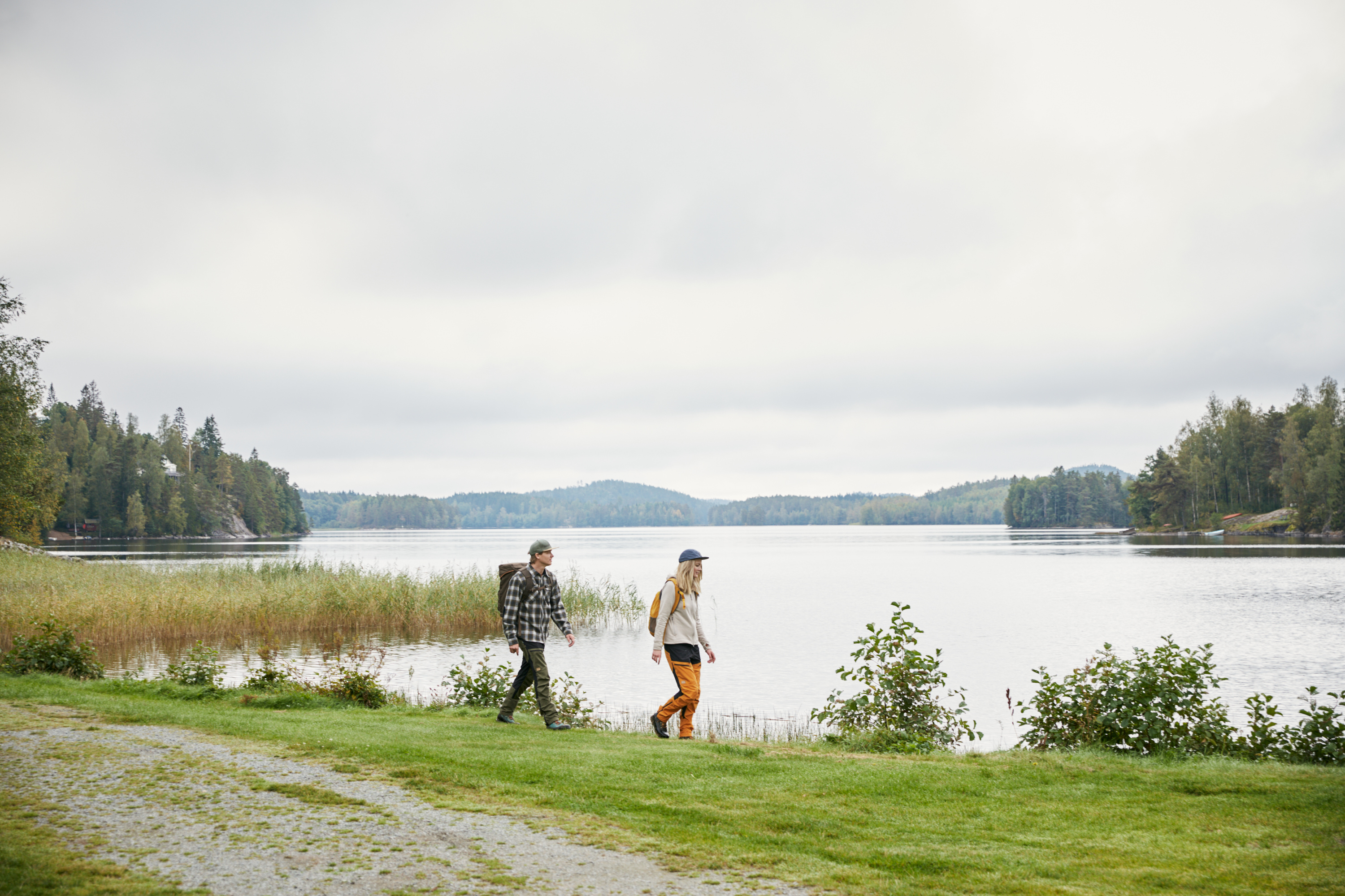 A table with swedish fika and a map