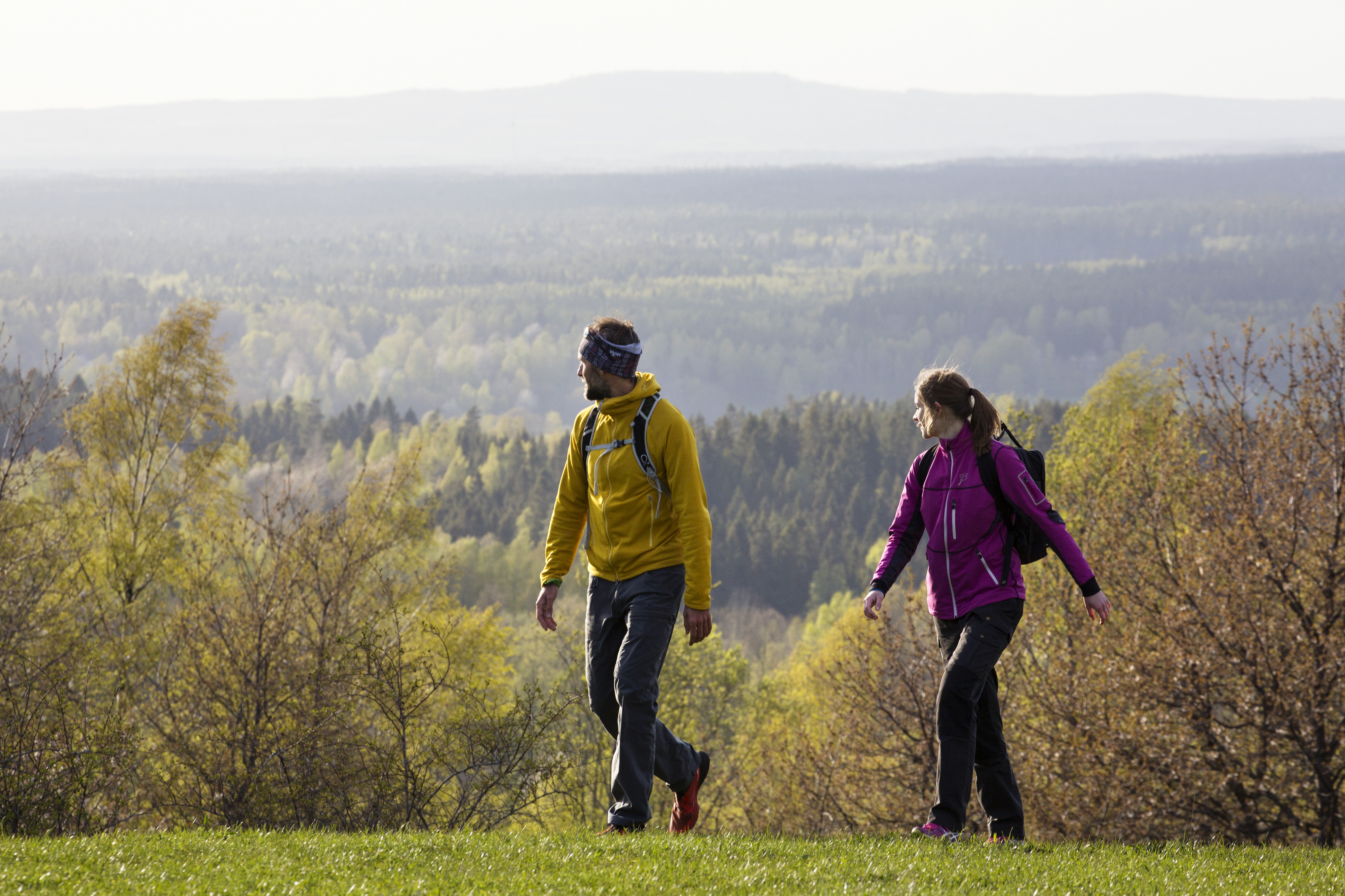 Couple hiking