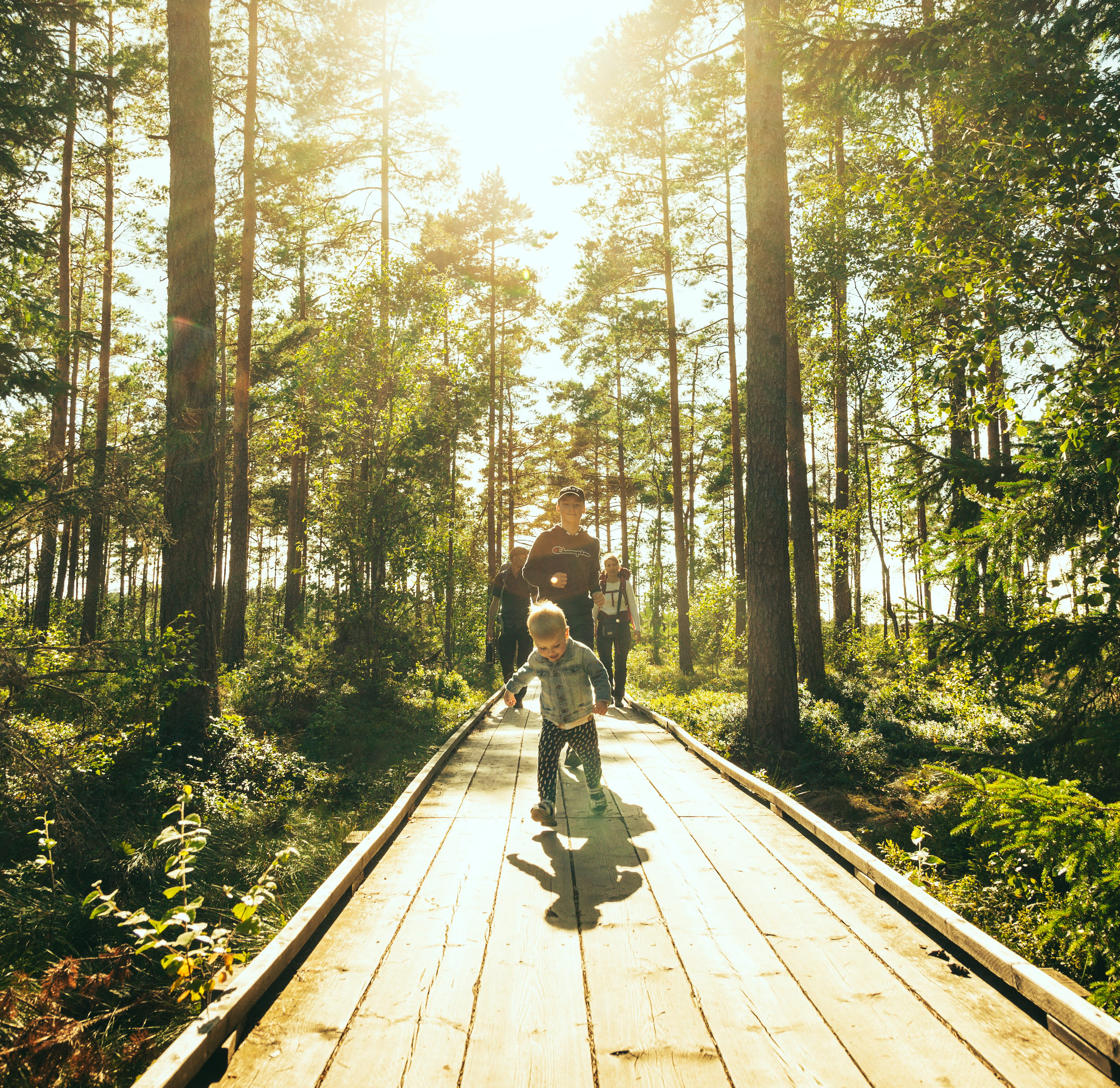 Family at Vänga Mosse