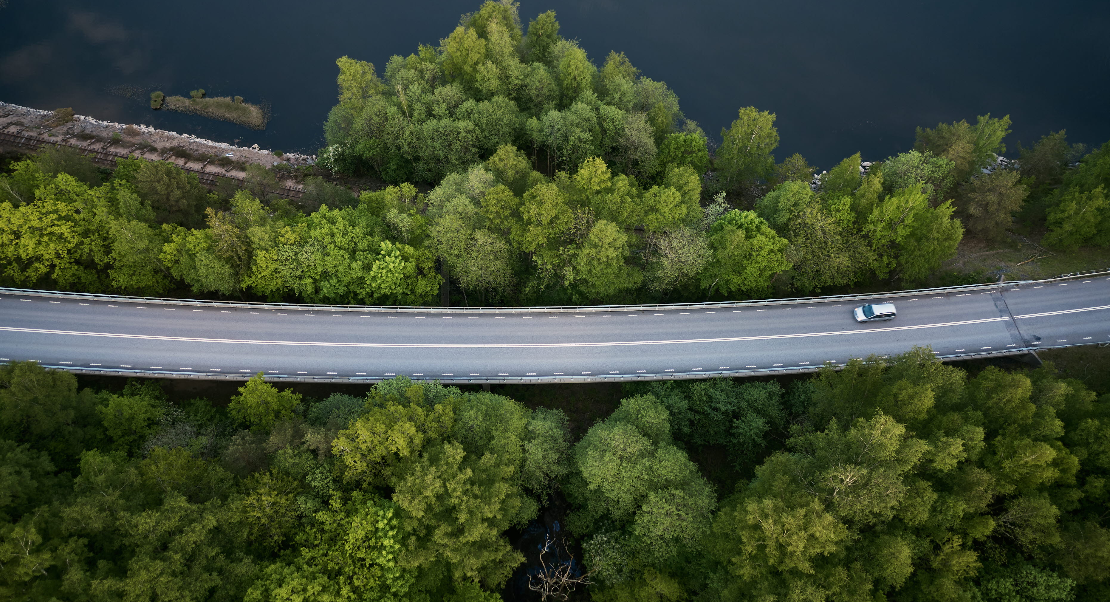 Car road in West Sweden.