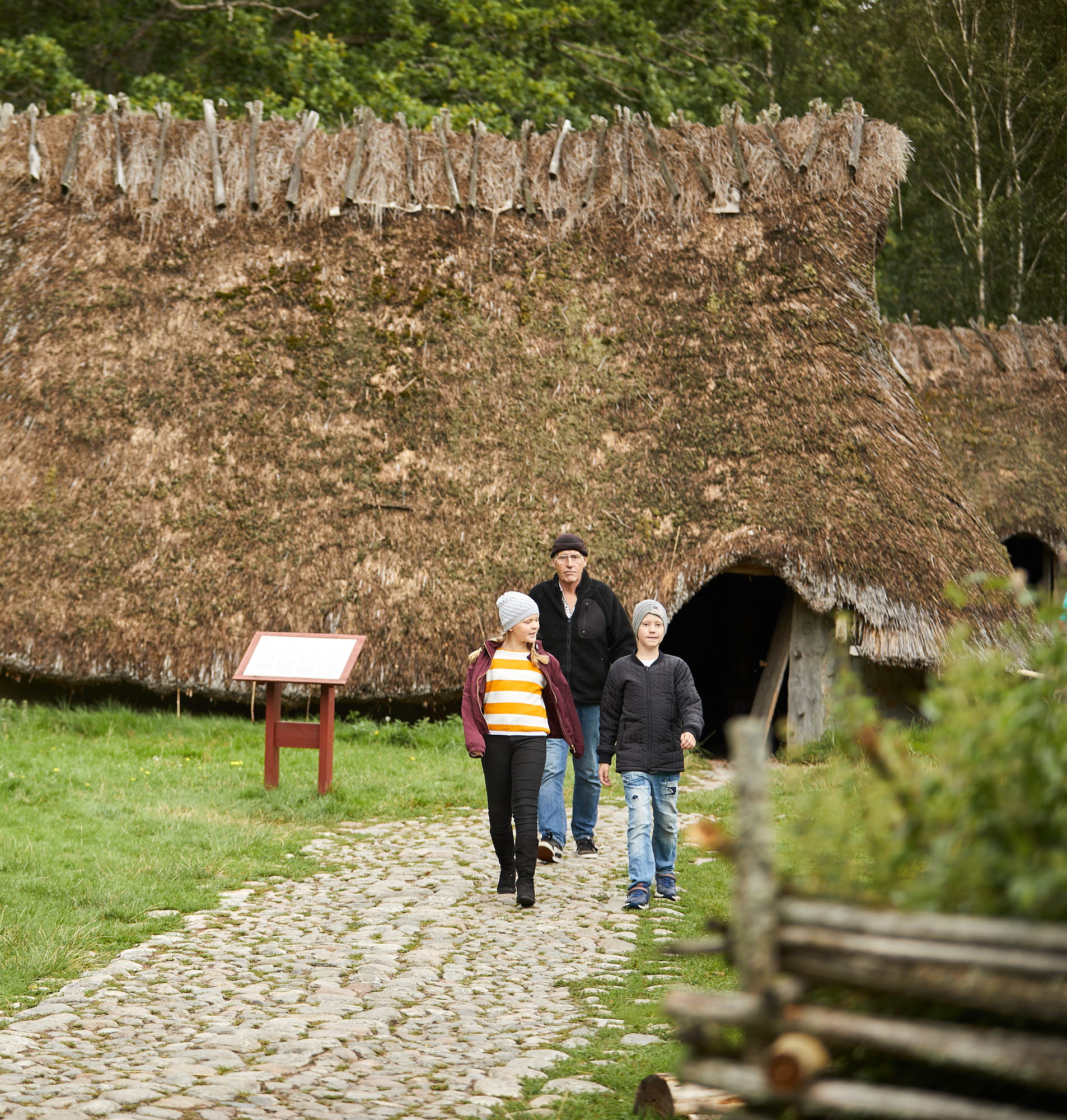 Kids at Vitlycke Museum