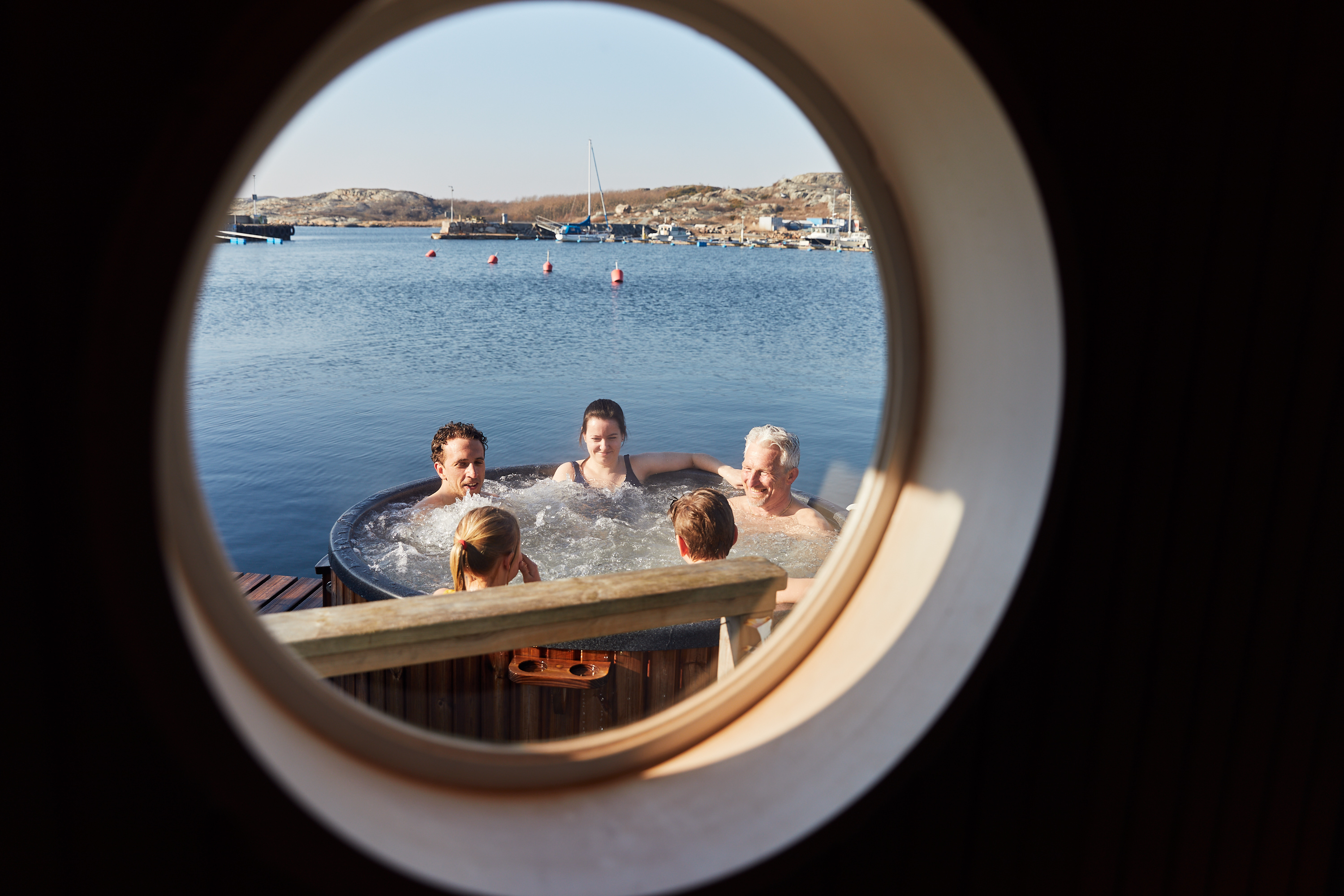 Hot tub at Vrångö Island