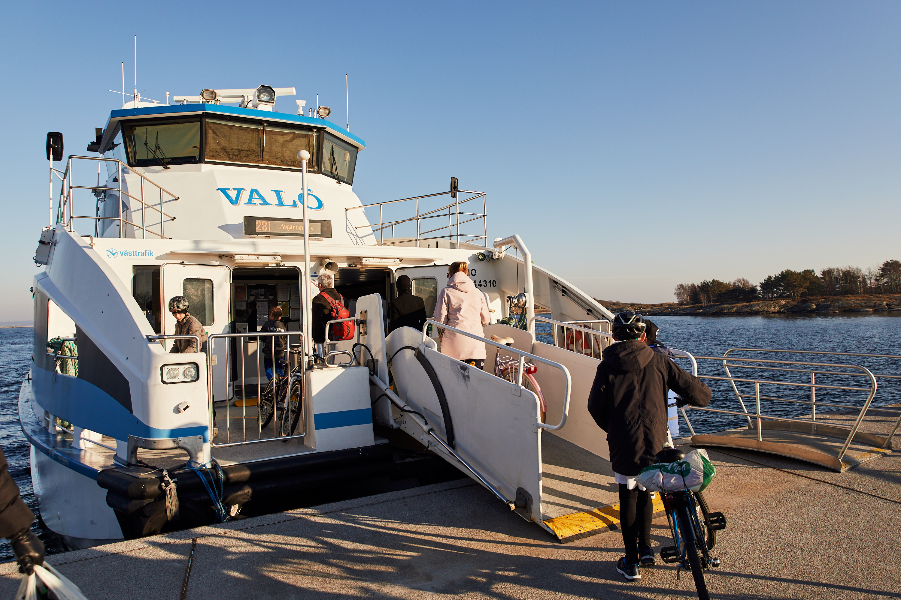 Passanger ferry at Vrångö Island