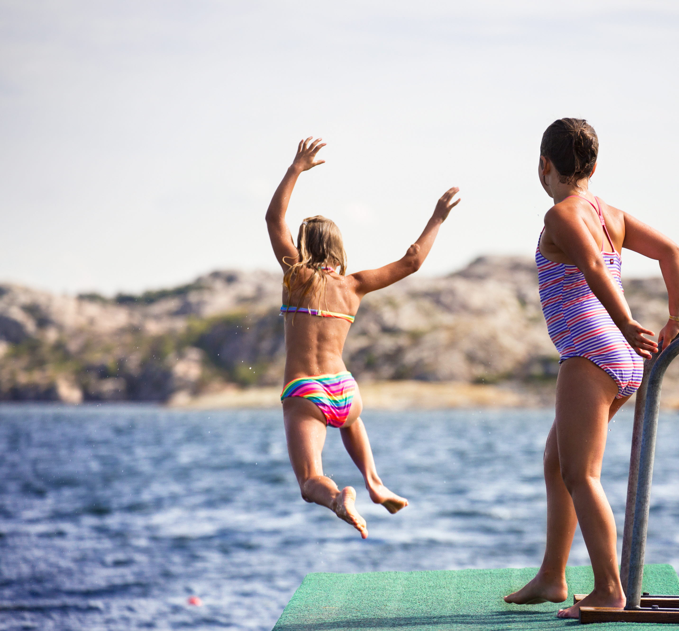 Glass cabin in the forest.