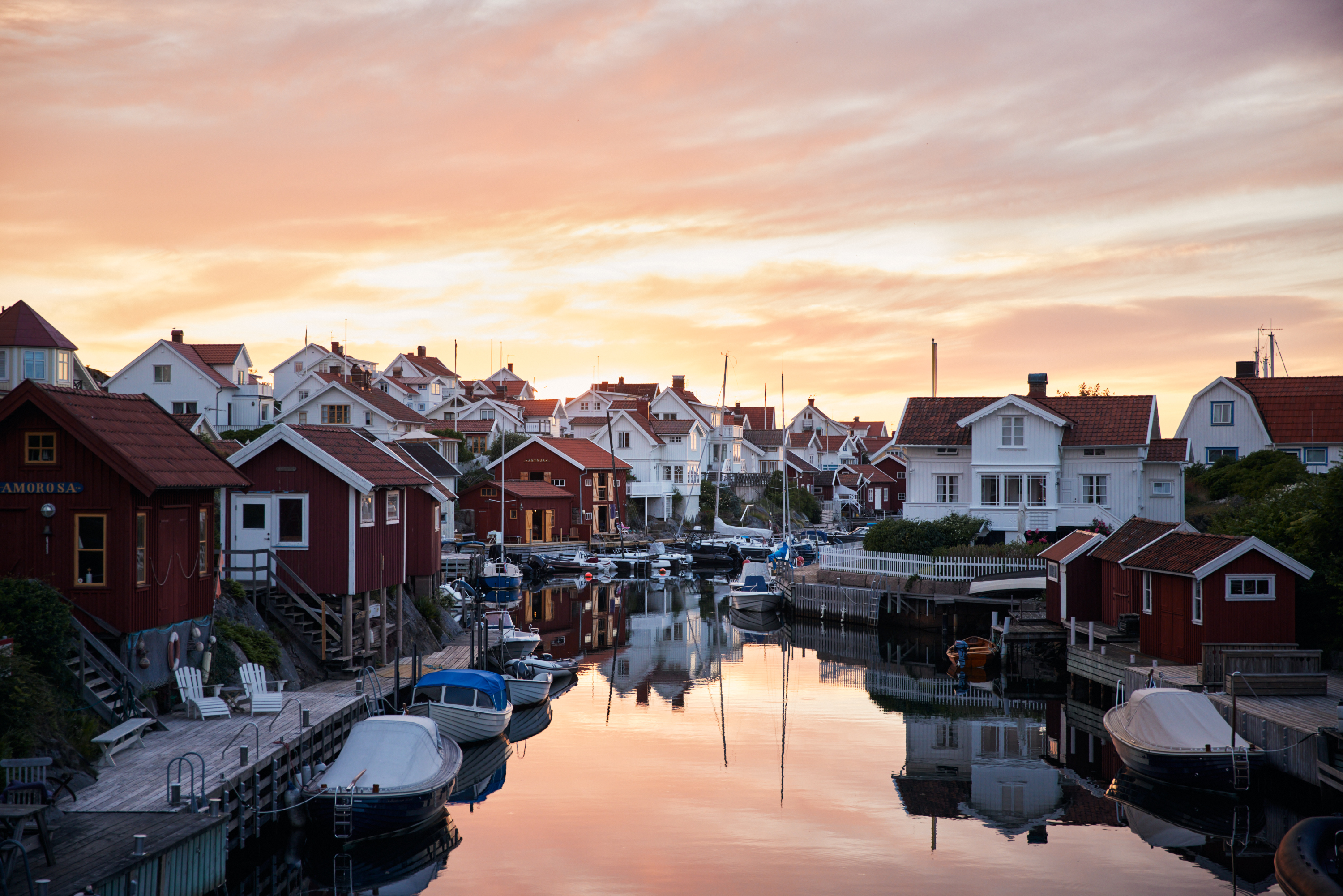 Sunset över Grundsund