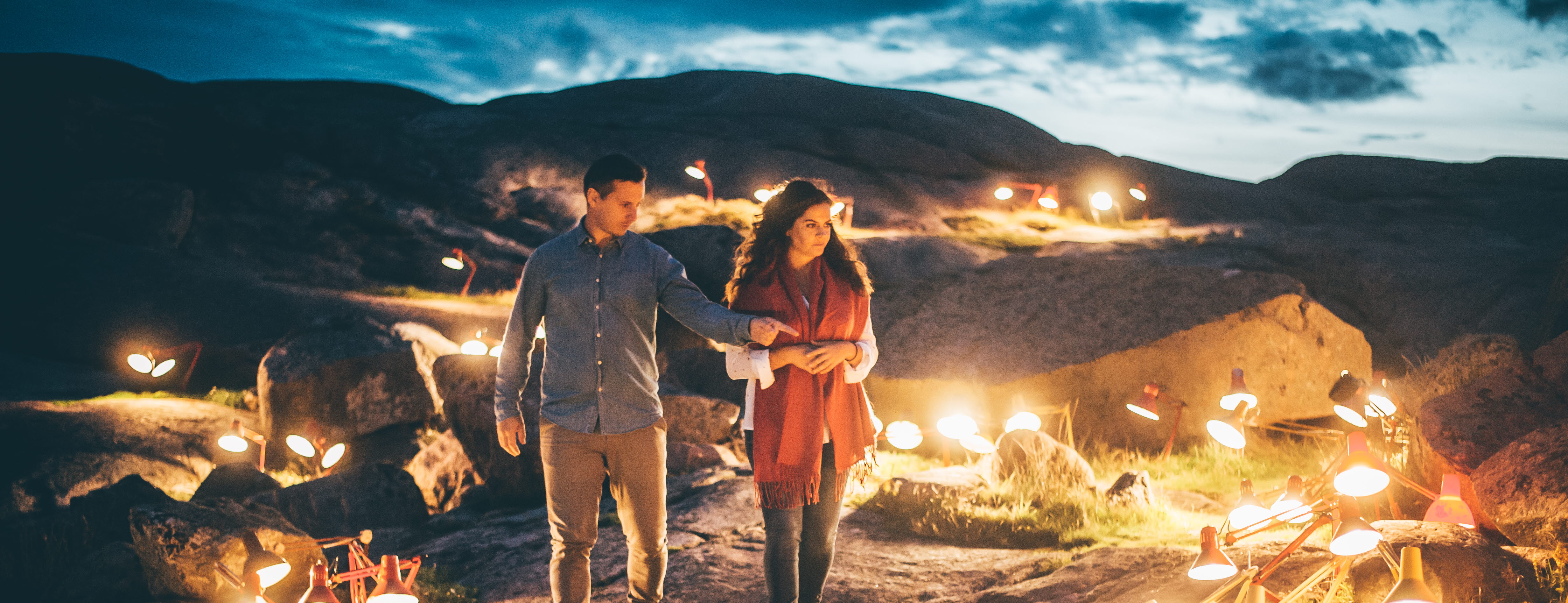 Lightfestival on the Island of Smögen
