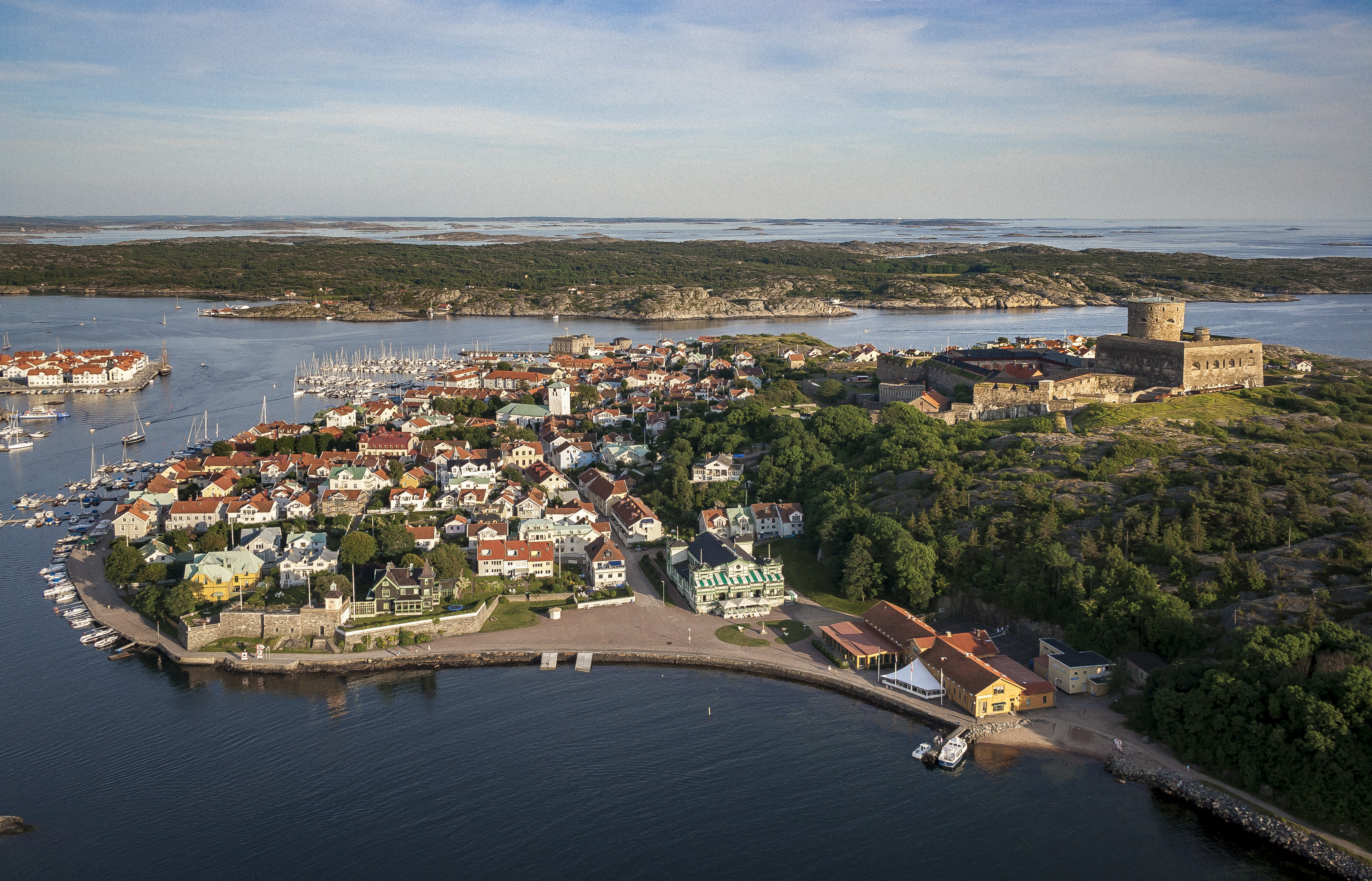 Drone photo over Marstrand
