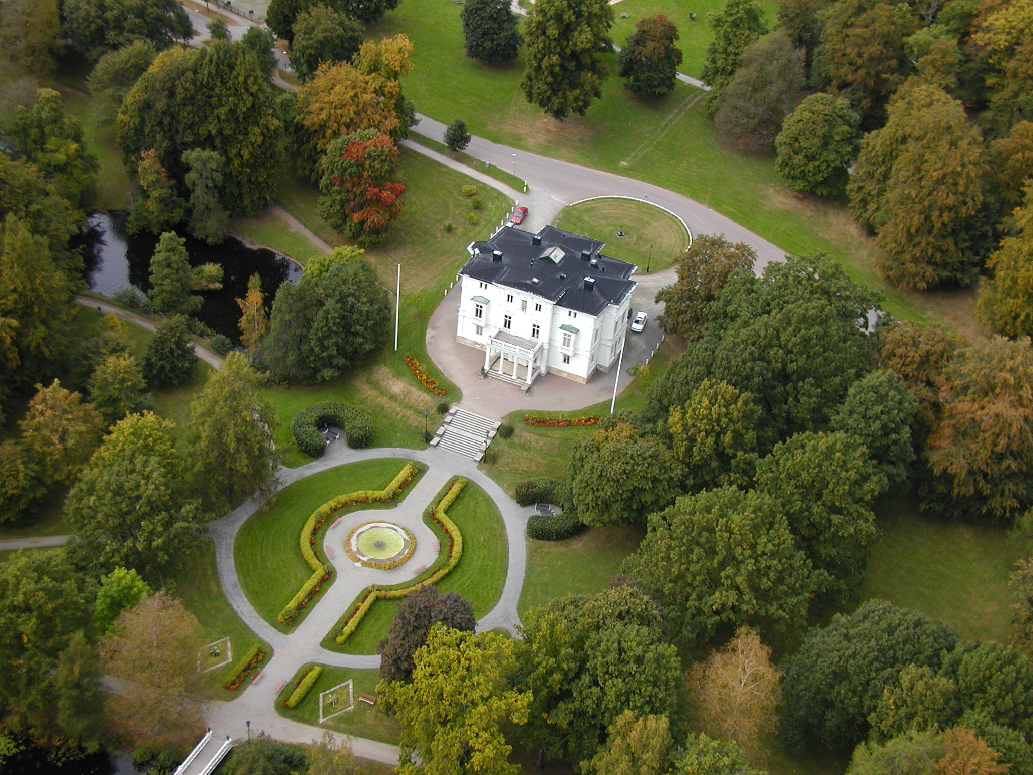 Overview over Nolhaga castle. 