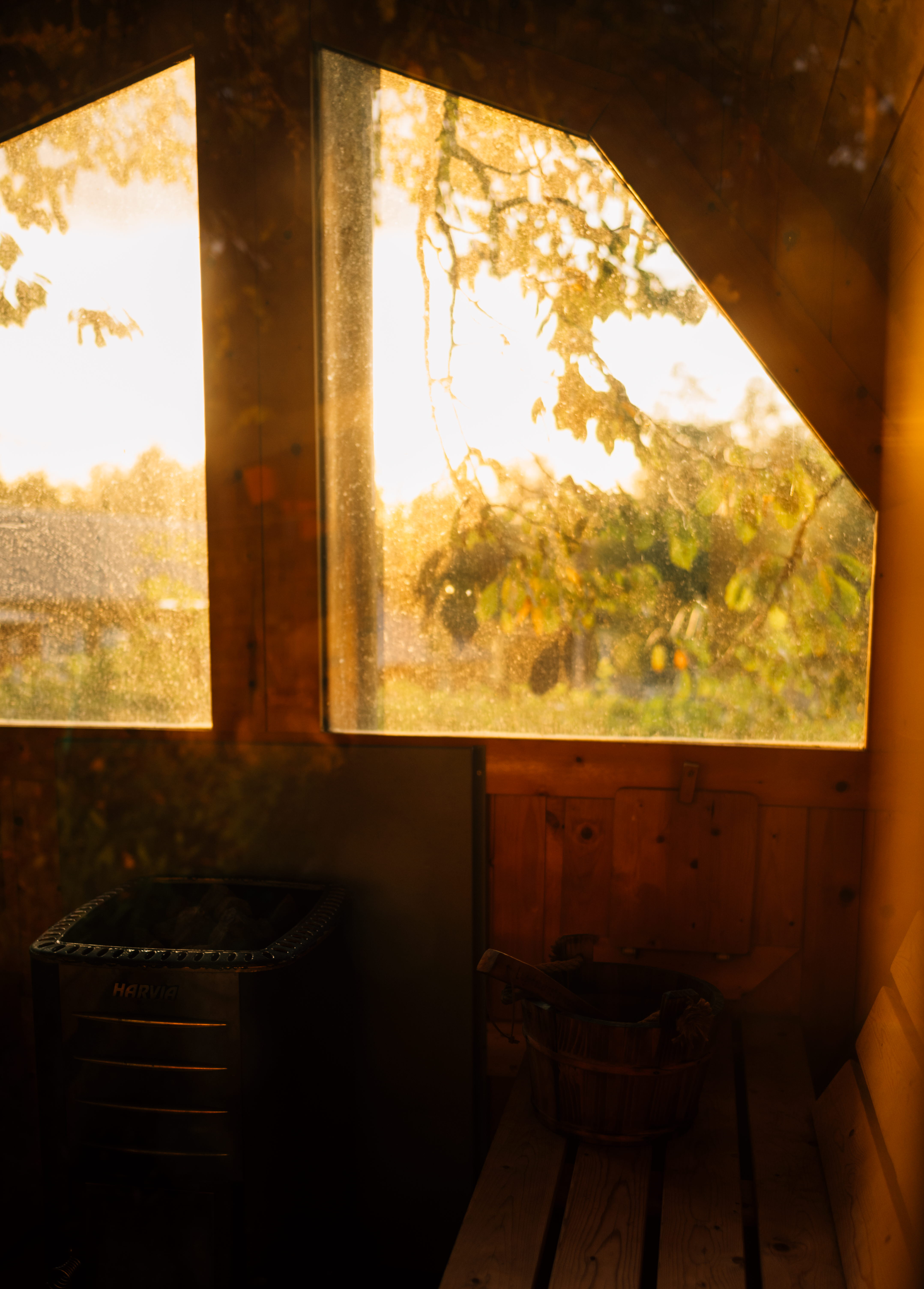 Sauna interiör Lugnåsberget