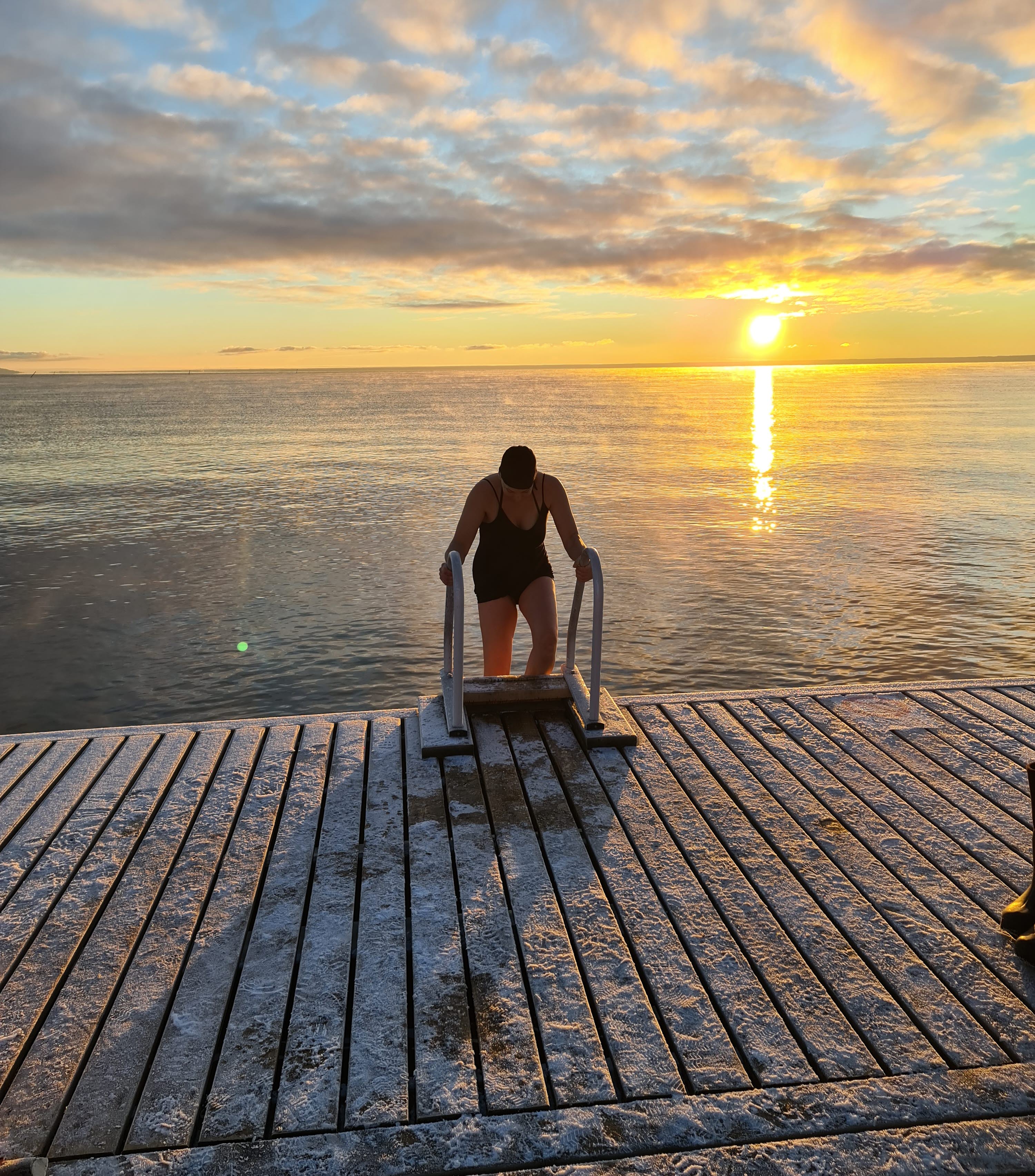bath in Lake Vättern, Hjo