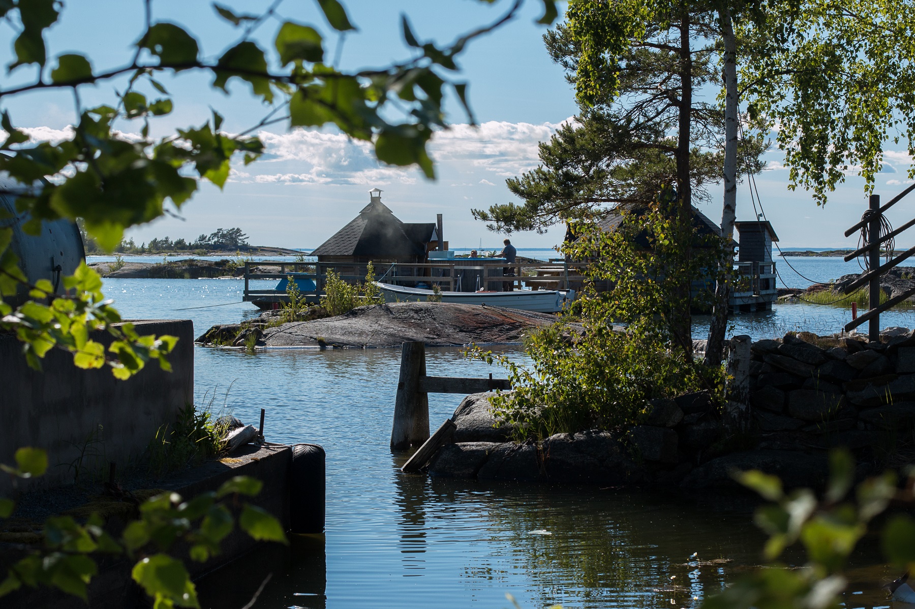 Naven sauna raft on Kållandsö