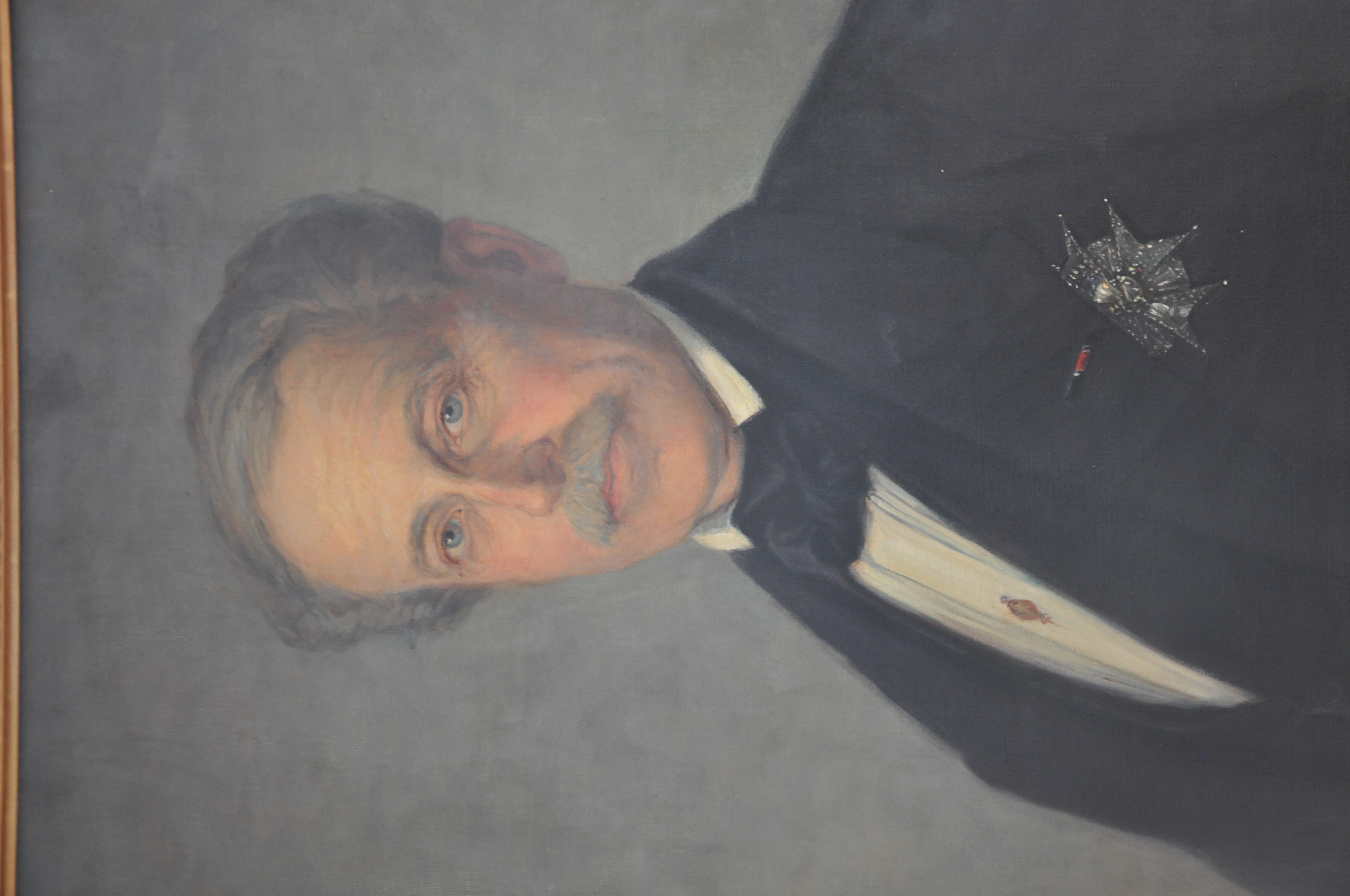 Painting showing Nils Ericson.