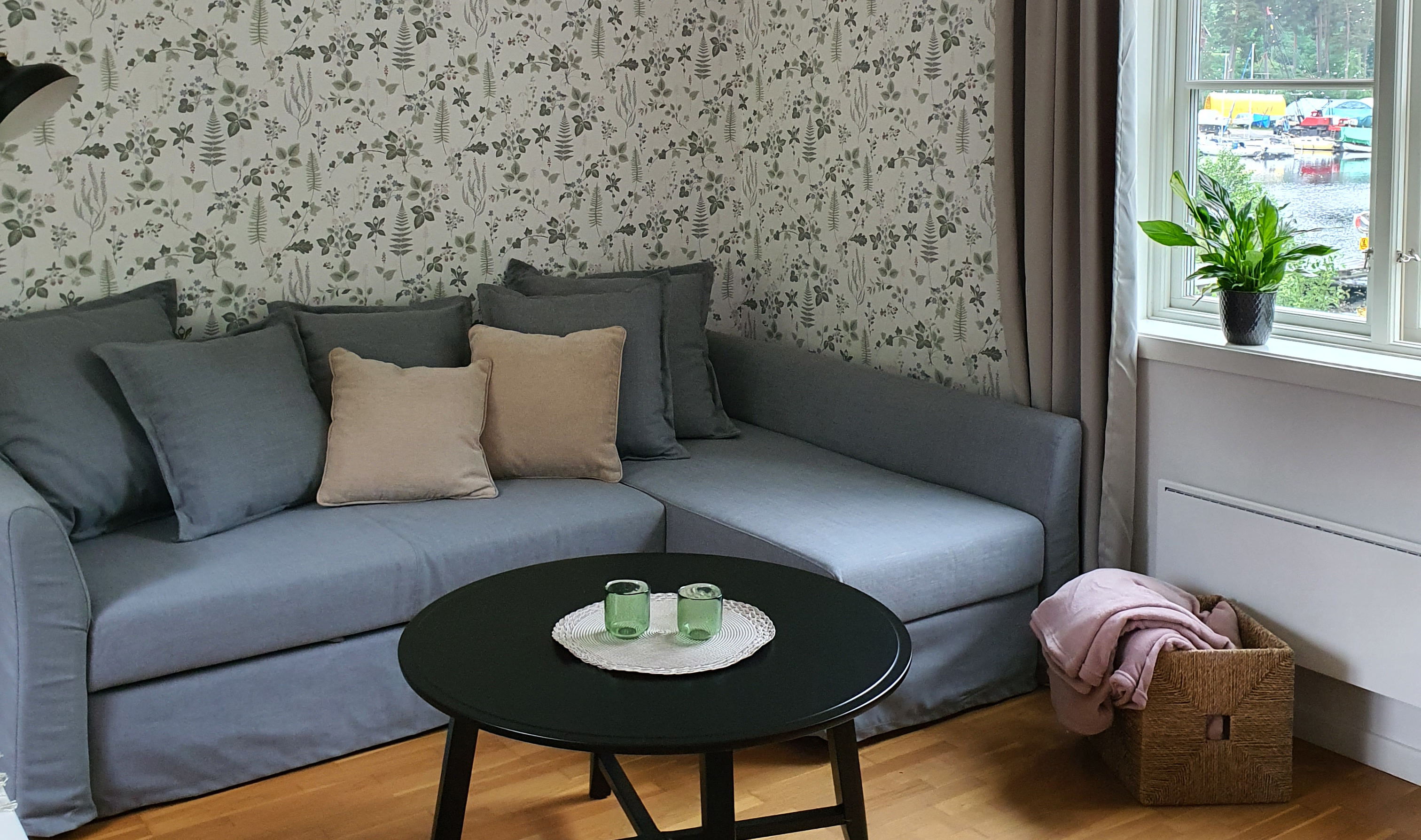 Lock keeper cottage in Gustavsfors, Living room. 