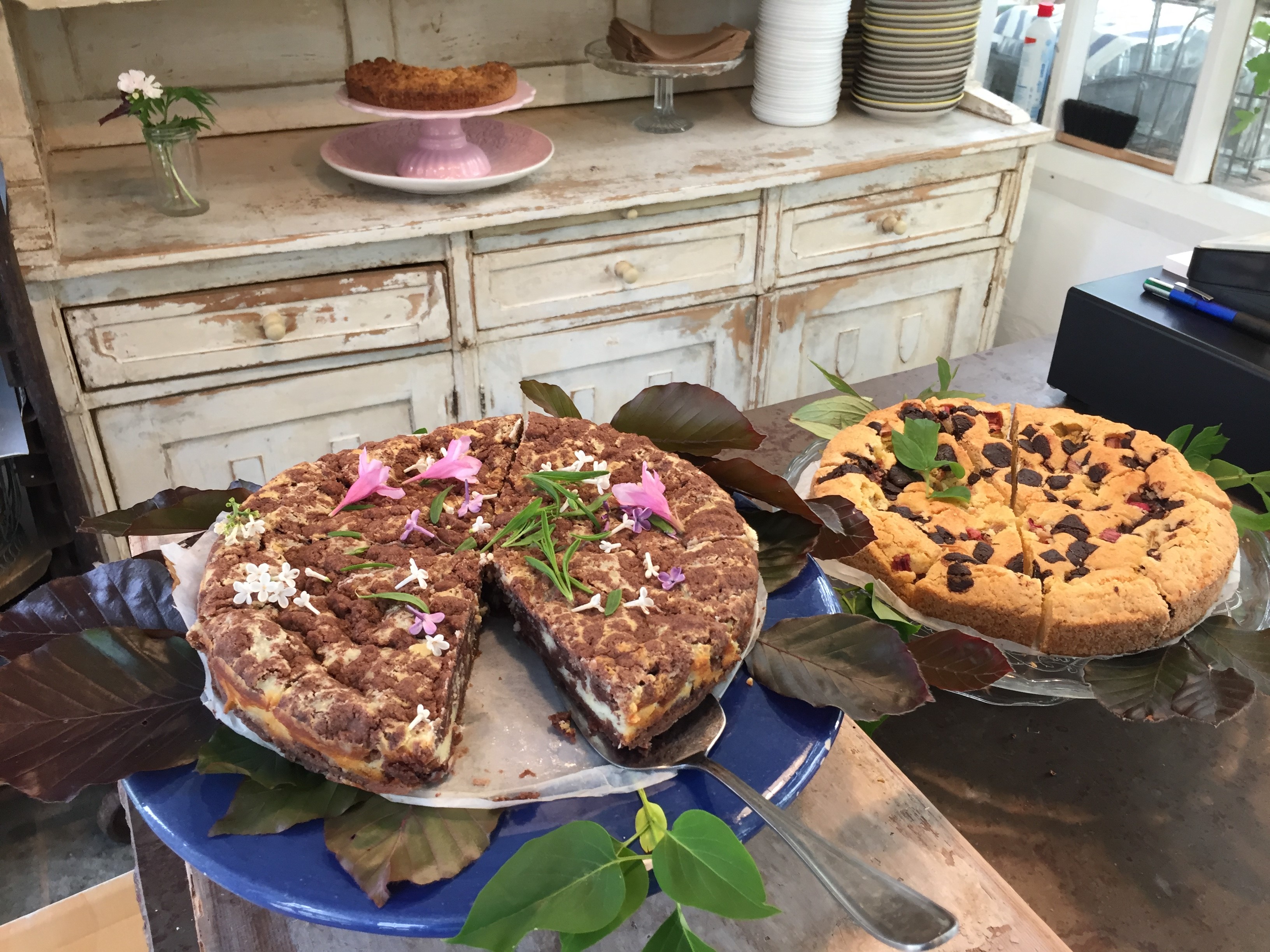 Cakes on a plate