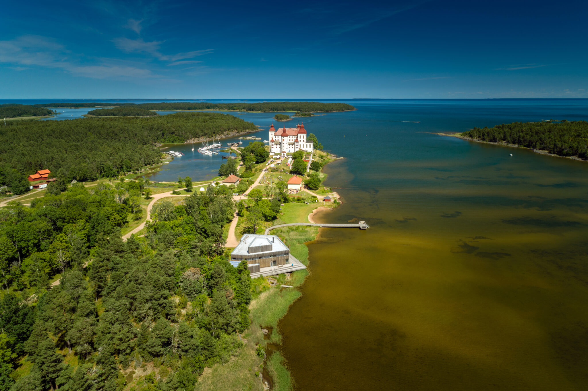 Läckö Castle with a view of the Eken Archipelago