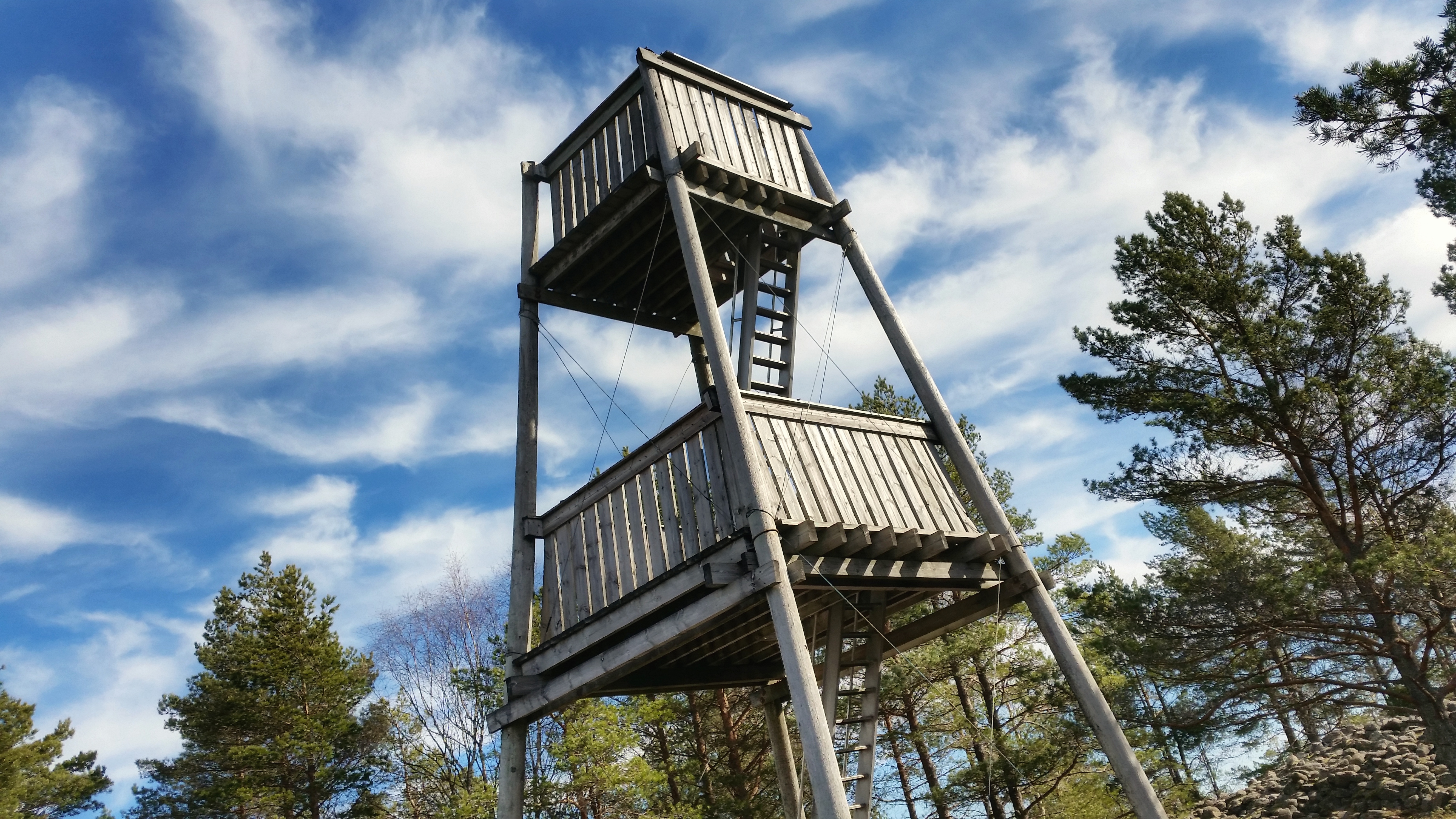 lookout tower on the highest mountain in Bohuslän, Björnerödspiggen