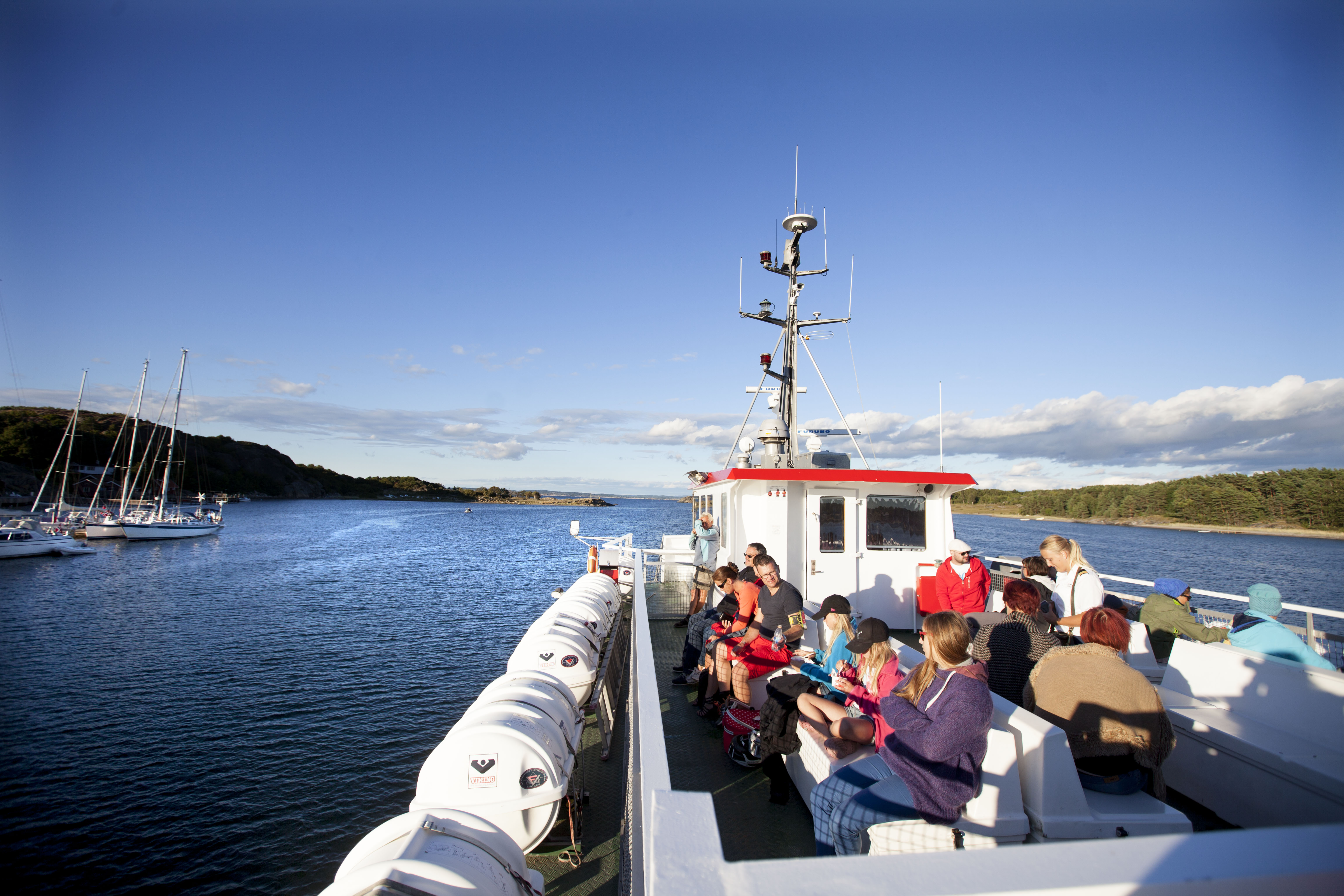 Onboard the Koster ferry.