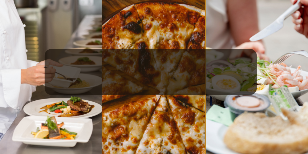 restaurang mat omslagsbild 