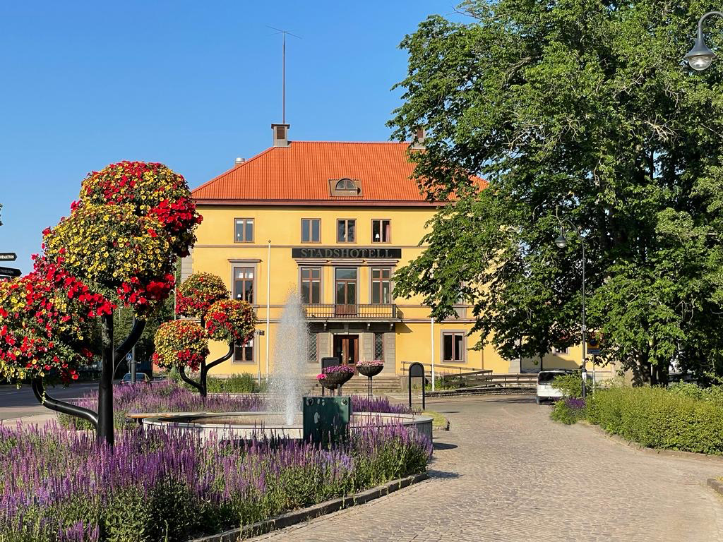 View of Tidaholm's city hotel