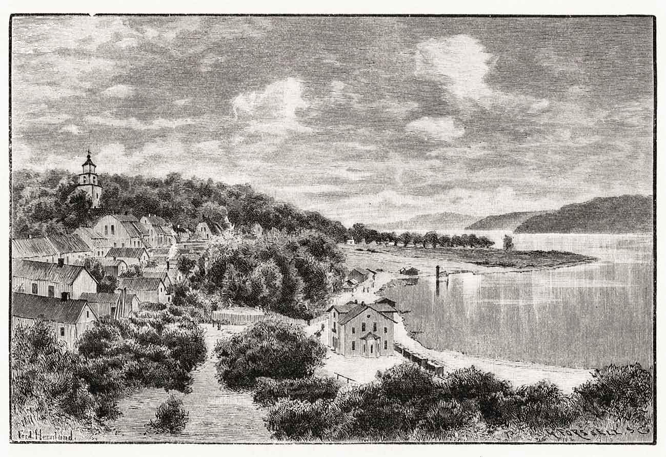 The sculpture På väg in Trollhättan