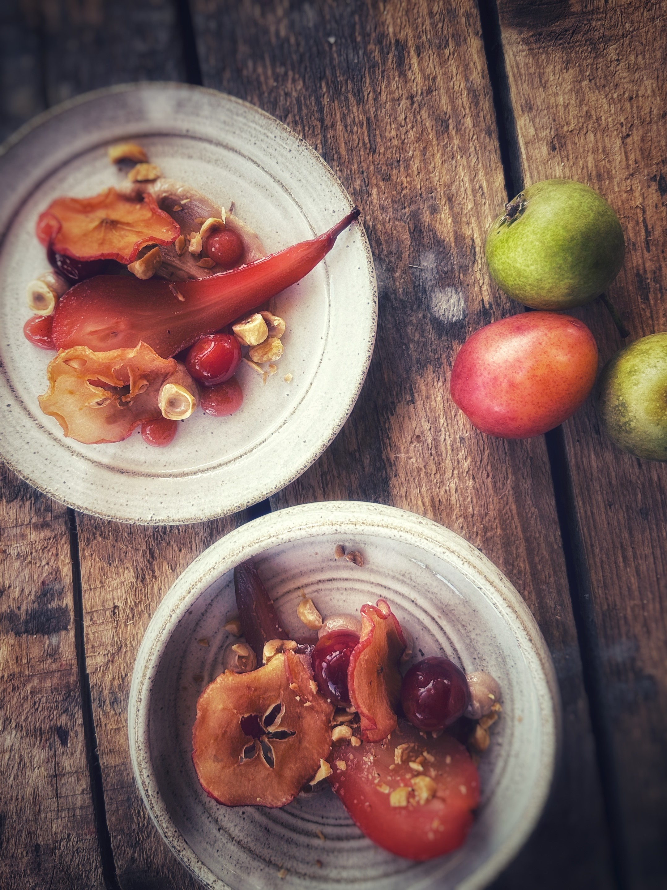 Chairs and tables in green house