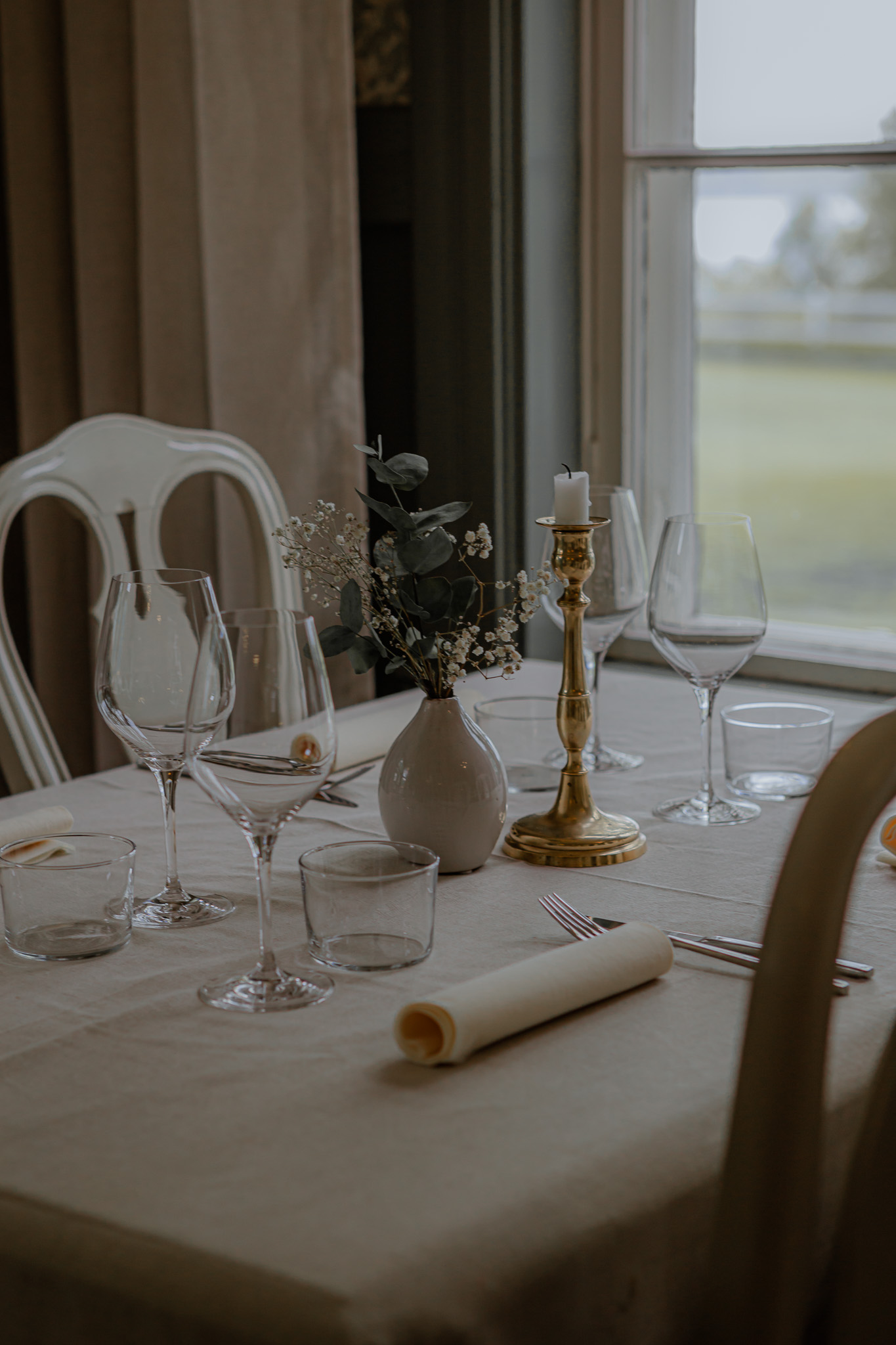 fine dining in a restaurant